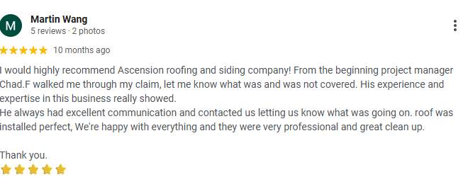 Roof Replacement  by Ascension Roofing & Siding