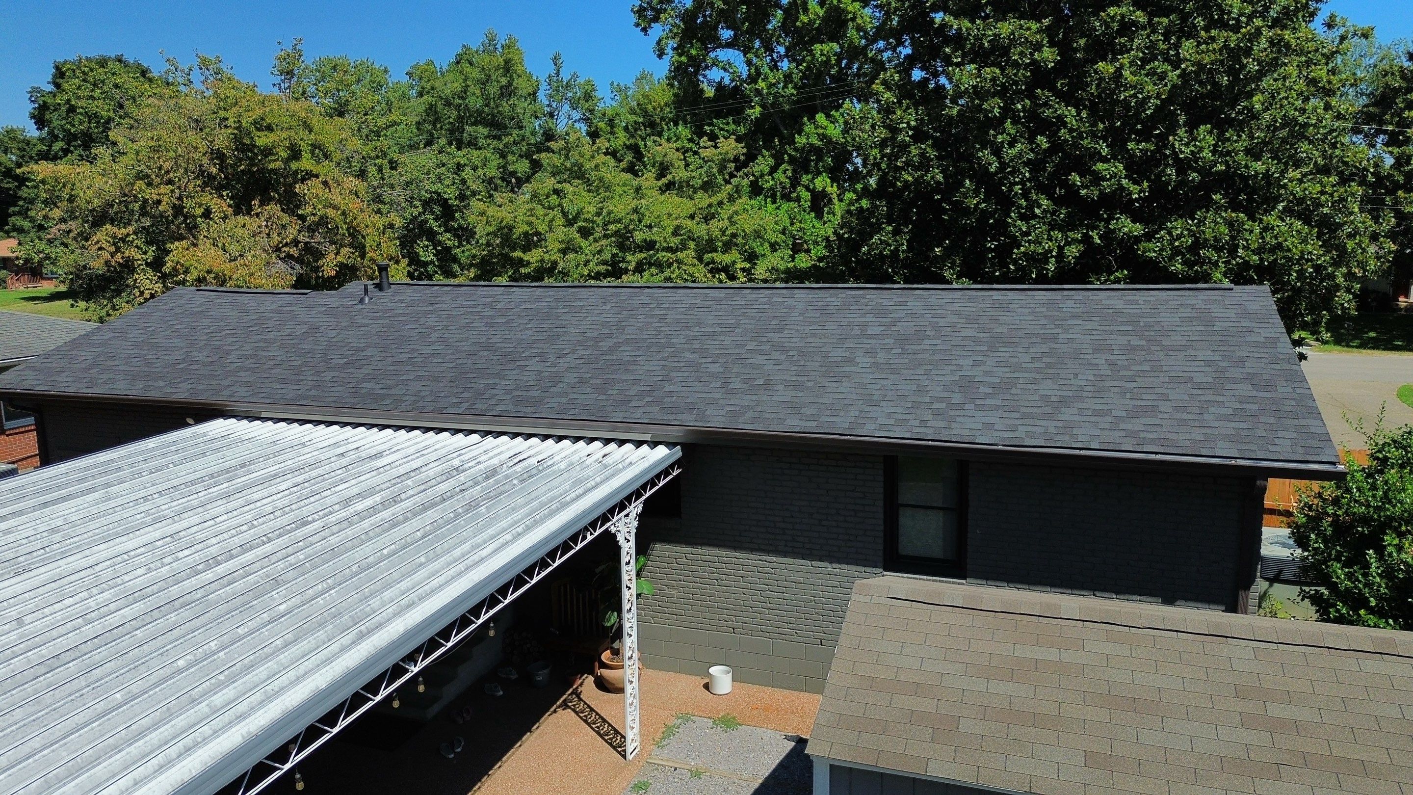 Residential Asphalt Shingle Roof and Gutter Replacement in Nashville by Shinglesmiths Roofing