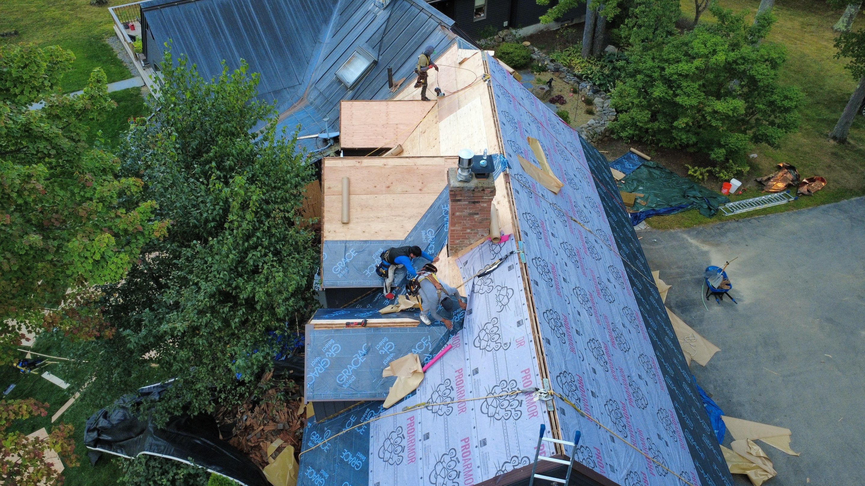 Garage & Barn Roof Replacement in Greenfield, NH | Owens Corning Shingles by Adam Vaillancourt Roofing LLC