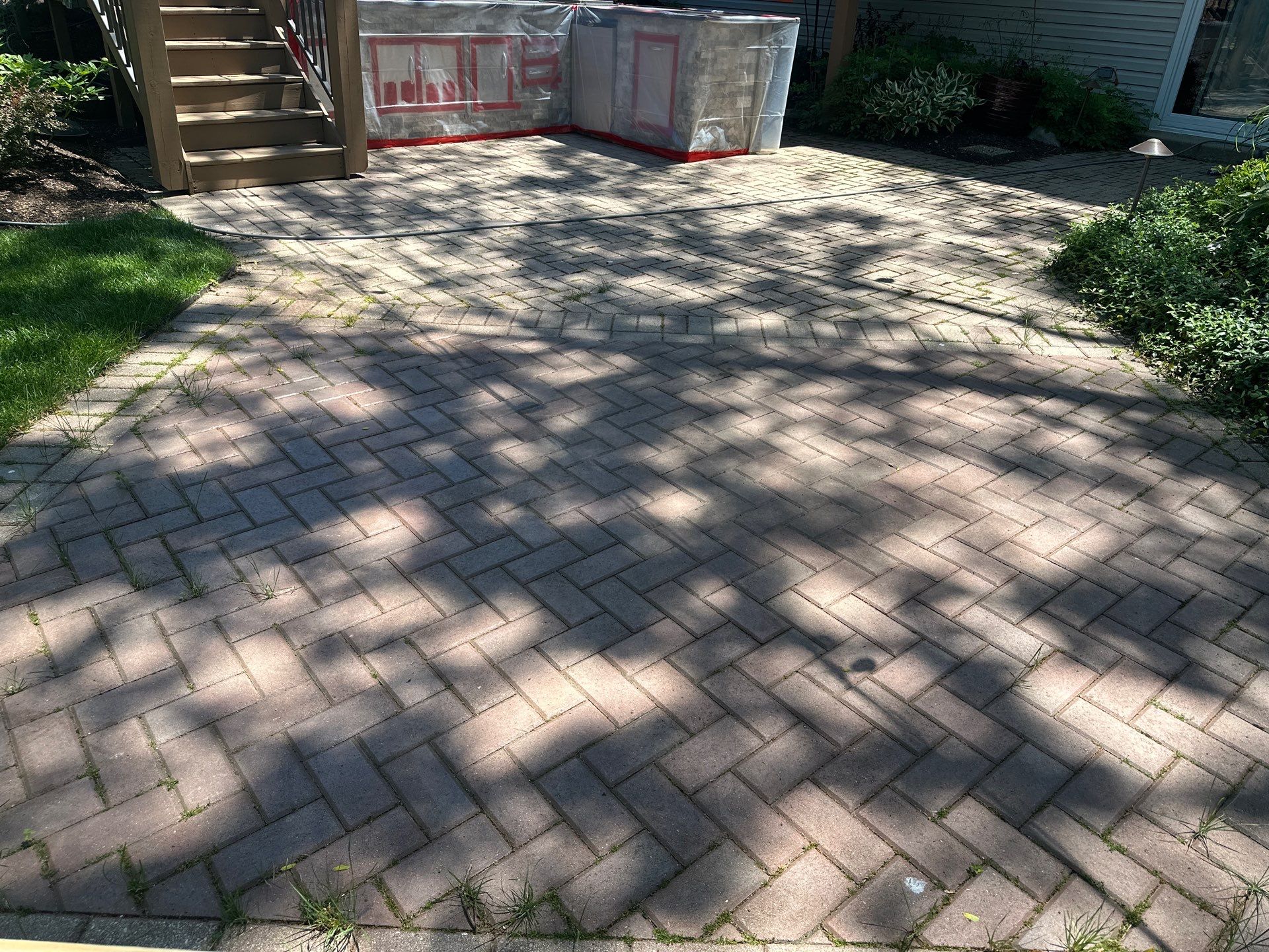 Brick Paver Repair, Cleaning, and Sand Stabilization by Northern Power Washing LLC.