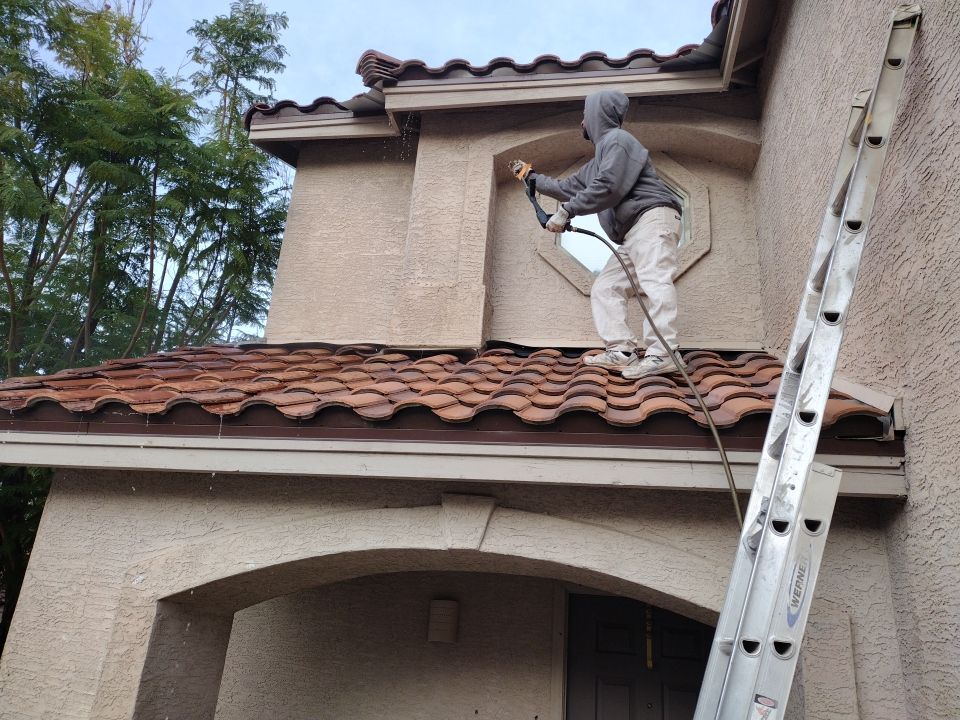 Build Year: 2000; 1950 s.f.; Residential Single Family Home in Phoenix AZ 85024 by Crash of Rhinos Painting & Garage Floors
