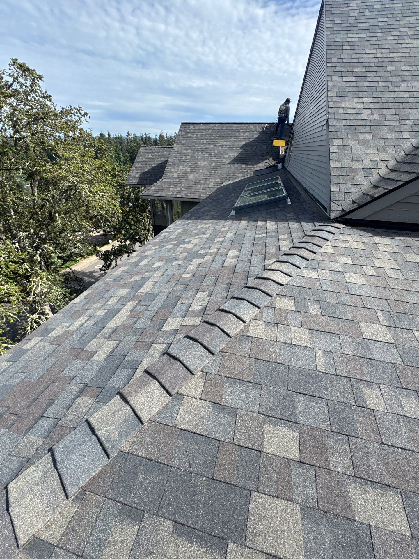 Complete Architectural Shingle Reroof and OSB Decking Repair in Eugene by BEST Roofing & Waterproofing