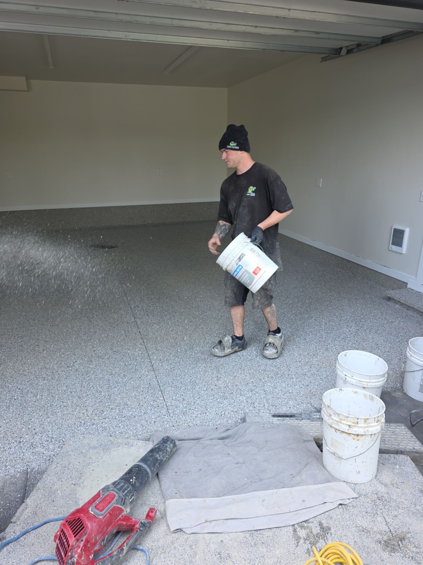 Durable Shale Hybrid Garage Floor Coating in Hayden by Croc Coatings, LLC