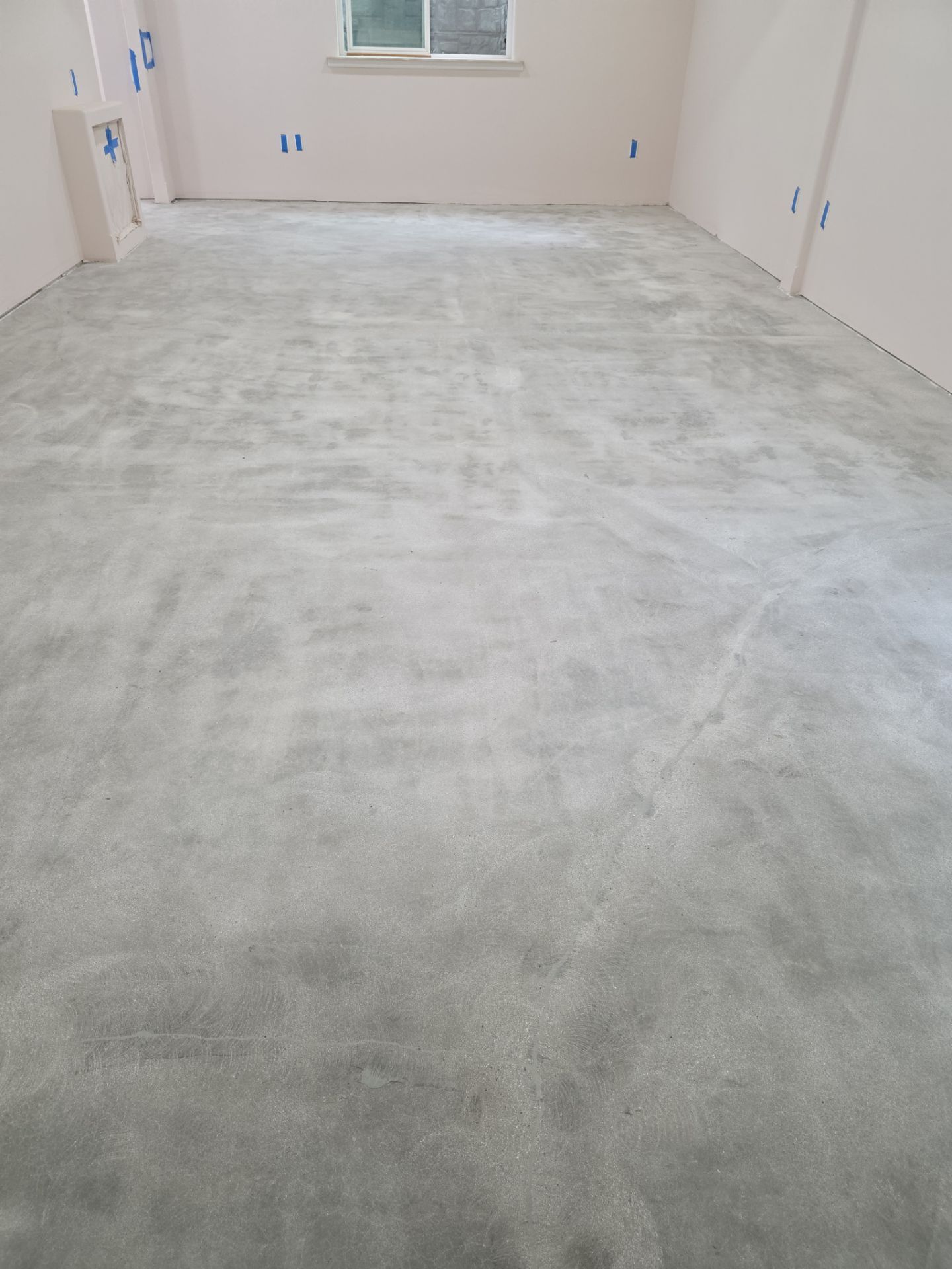 Custom Polyaspartic Basement Floor Coating System in Deer Park by Croc Coatings, LLC