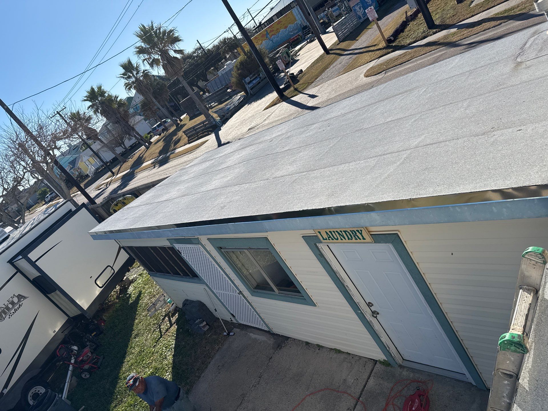 Mustang Island Flat Top by Bayfront Roofing and Construction