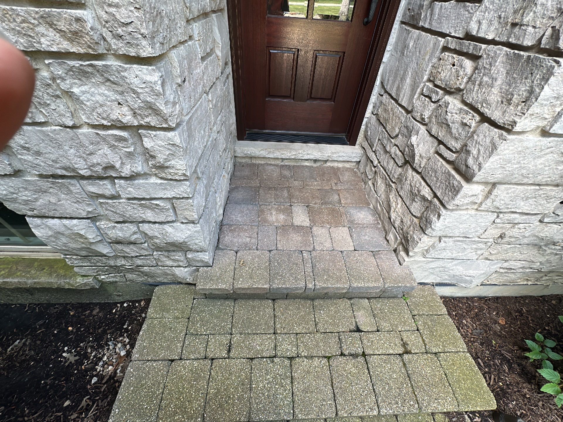 Brick paver clean, sand and seal.  using Surebond SB-1300 by Northern Power Washing LLC.