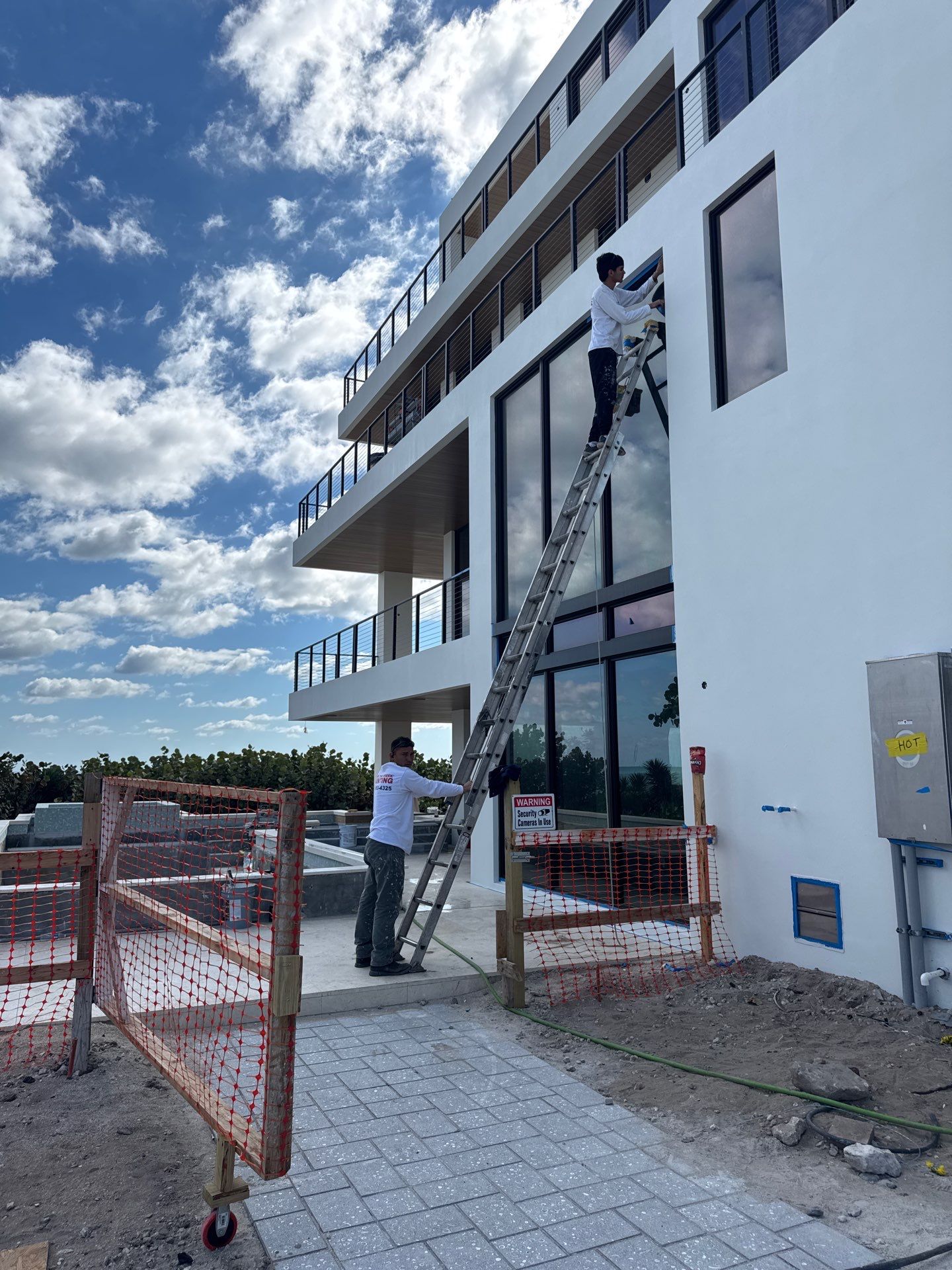 Oceanfront New Home Painting by John “The Greek” Painting