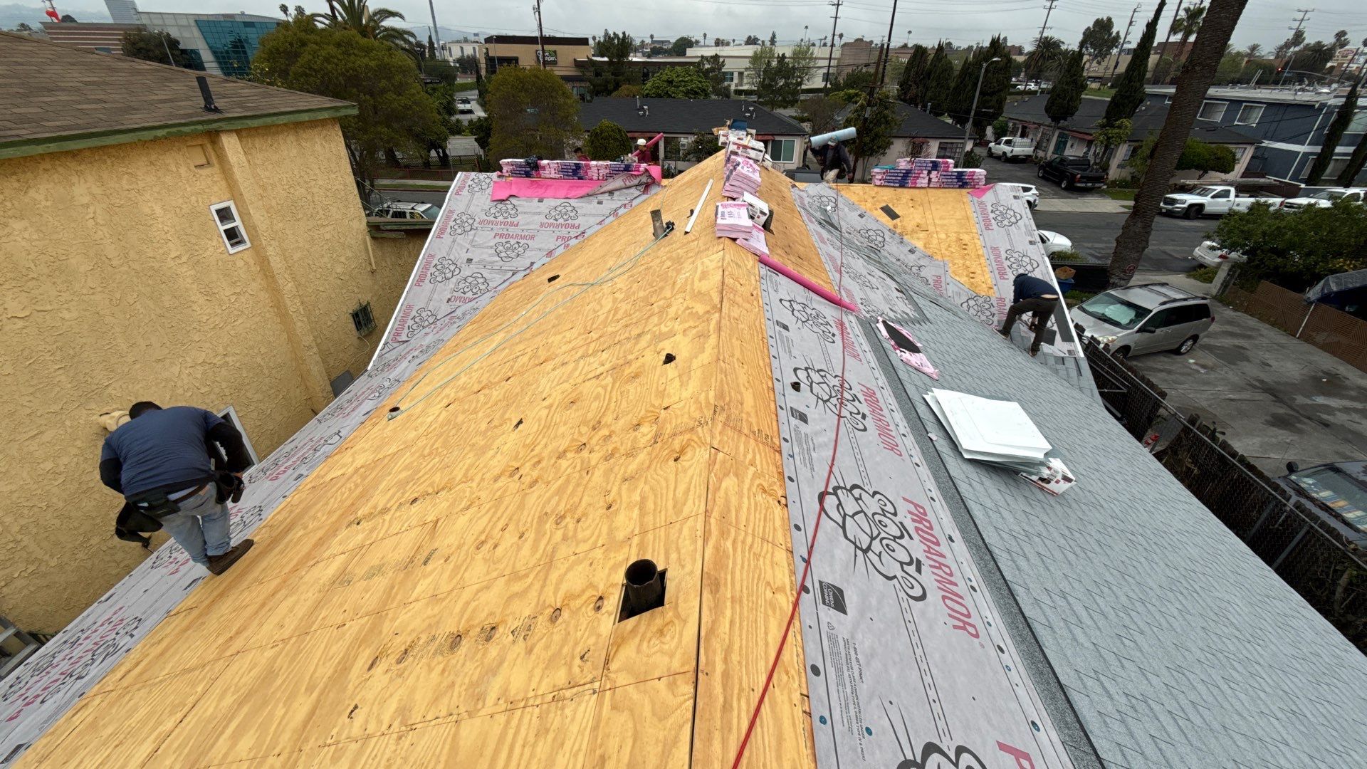 Residential Roofing Installation using Owens Corning Duration Cool Shingles by Hull Brothers Roofing