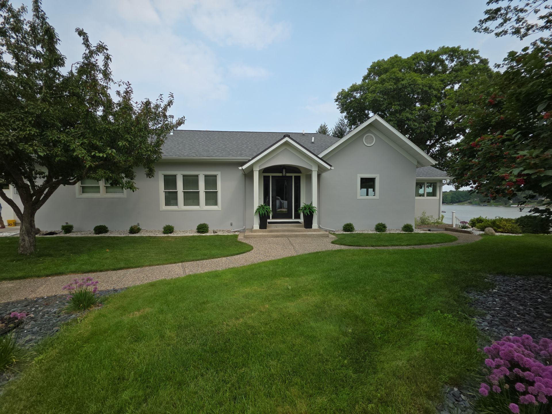 Norton Shores Residential Stucco Repair and Exterior Painting Refresh by Gordon Painting