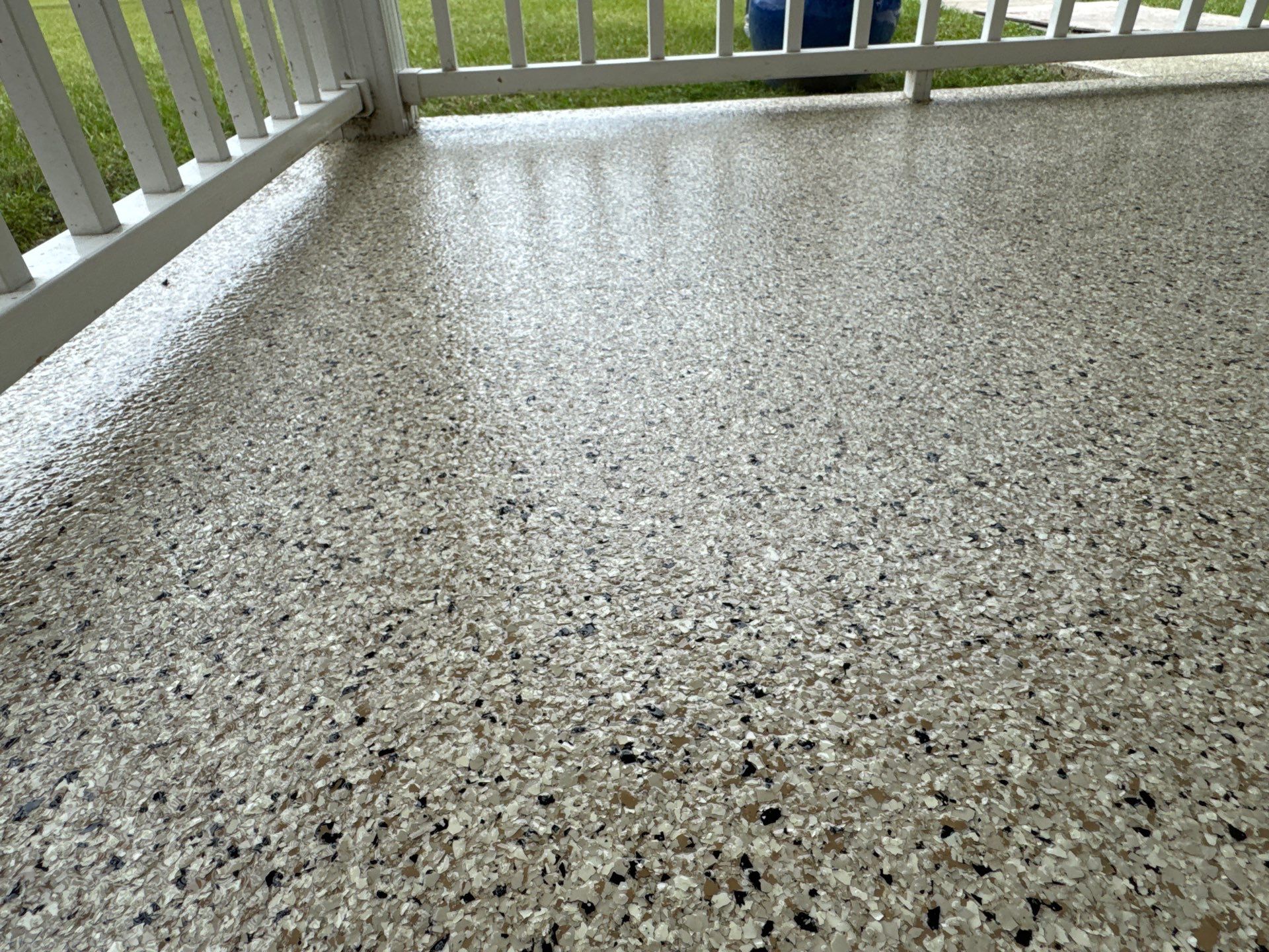 Porches Project in Chiefland, FL in Driftwood by Cross Creek Concrete Coatings