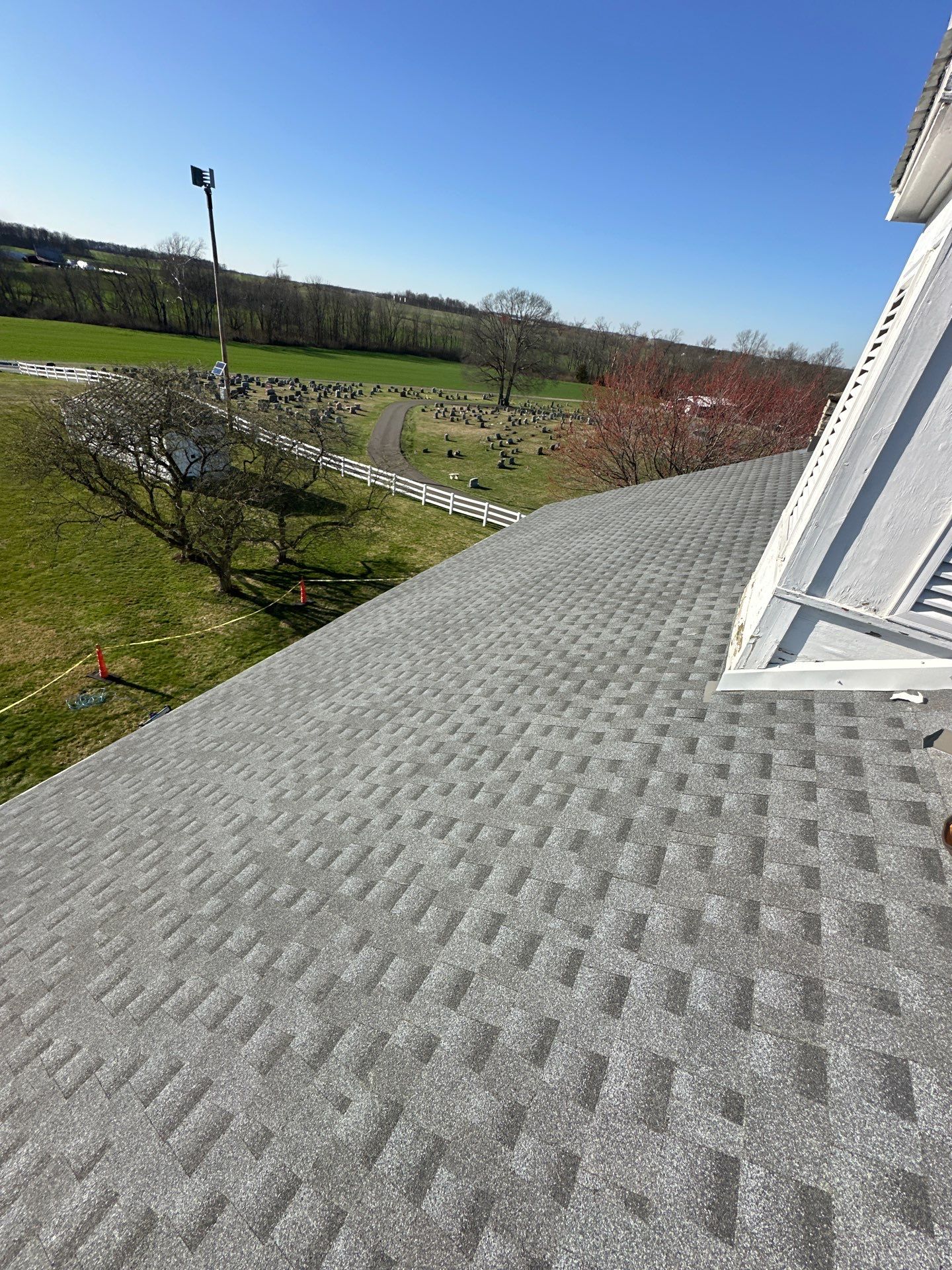 Commercial Roofing Installation using Timberline HDZ Shingles - Pewter Gray by RoofX 