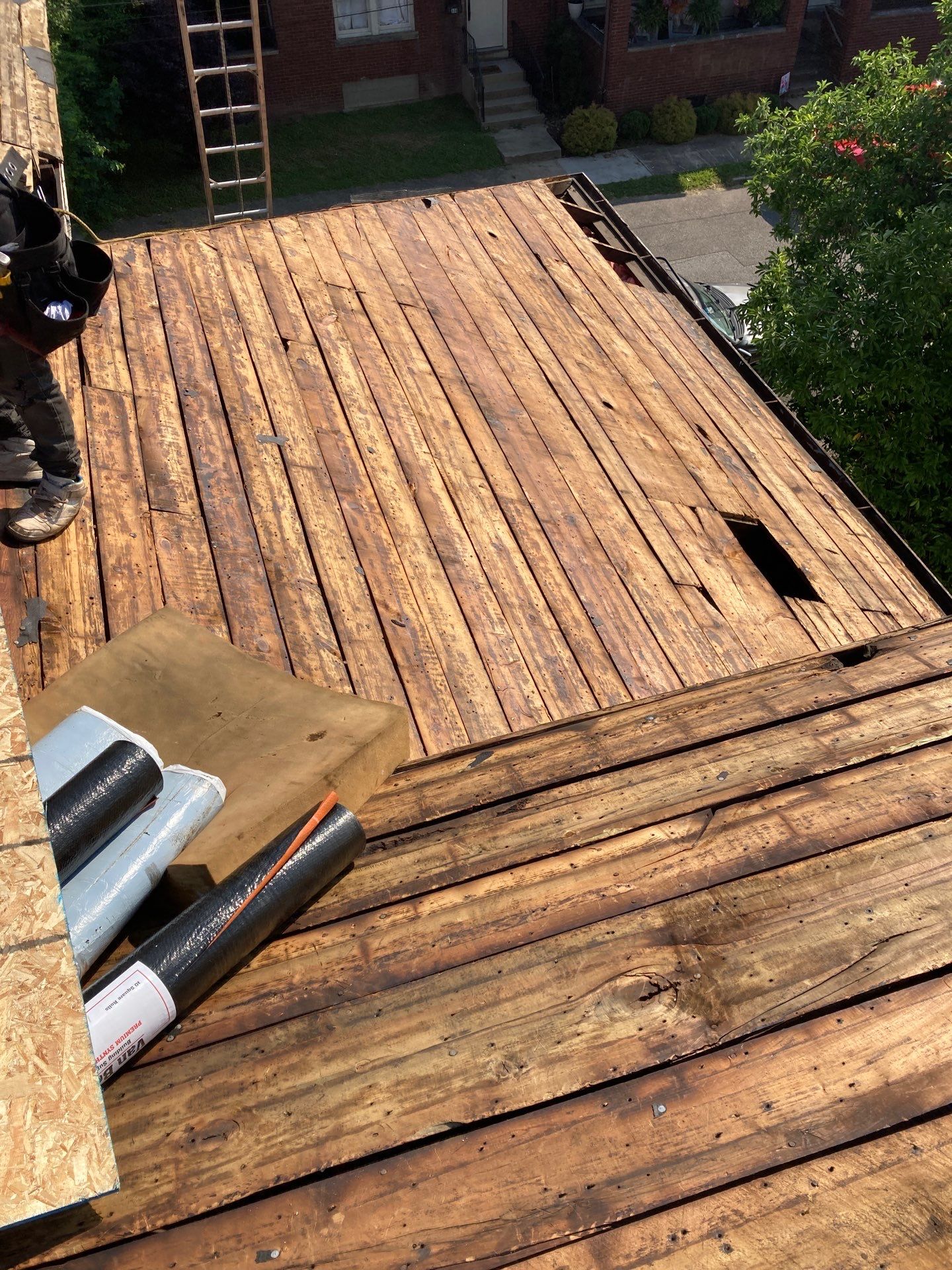 Residential Roofing Installation using GAF TImberline HDZ Hickory by Rainstoppers Roofing