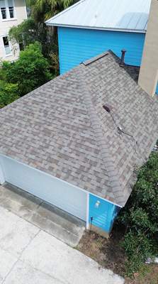 Reroof of a Detached Garage in Gainesville, FL
