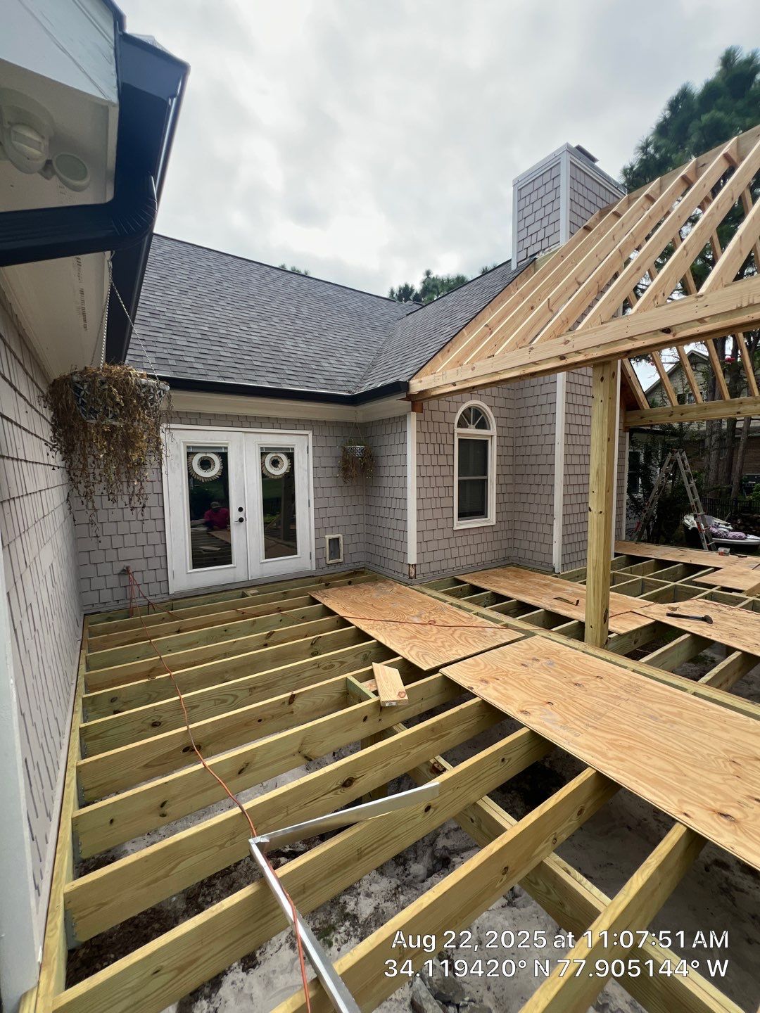 Back Porch Addition in Beau Rivage  by RGR Construction and Roofing, LLC