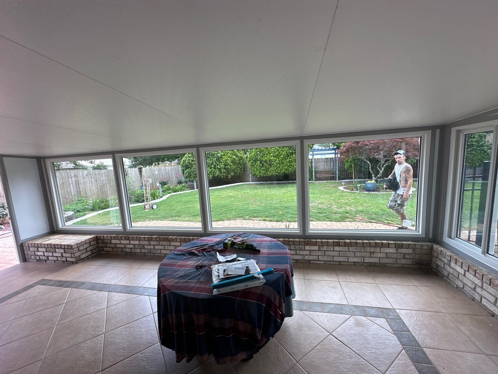 Glass Room using Colorbeam by Titan Sunrooms