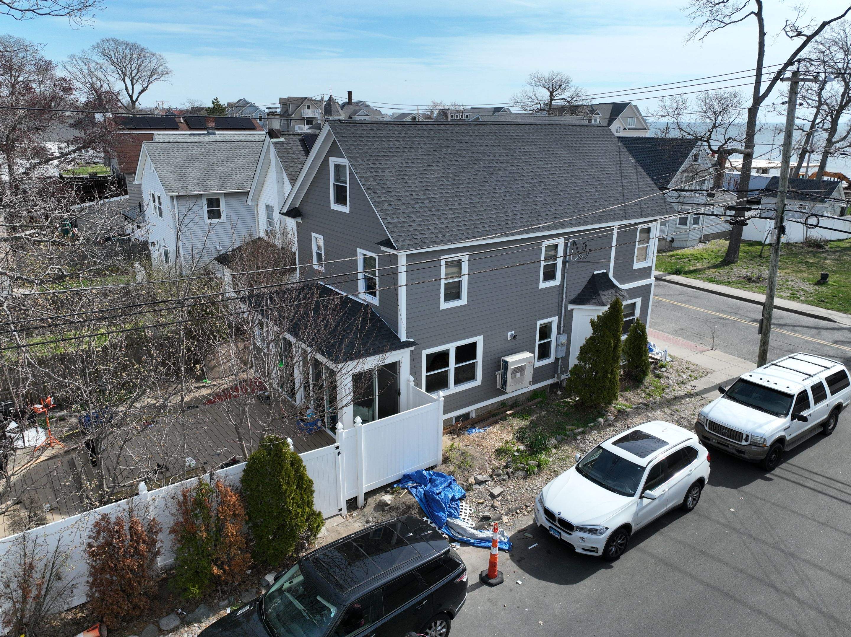 Siding Installation using Hardie Plank Aged Pewter by A Plus Exterior
