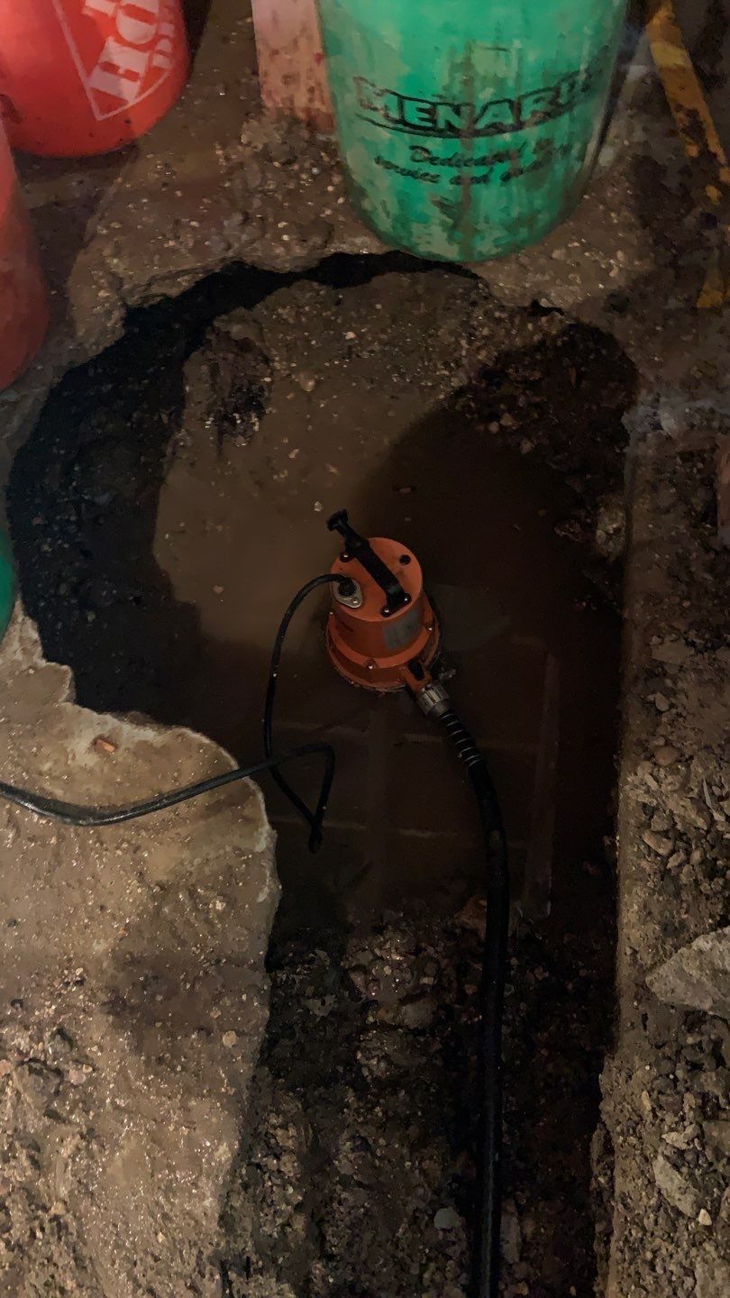 Custom Dual Sump System for Maggie by Waterproofing Northeast