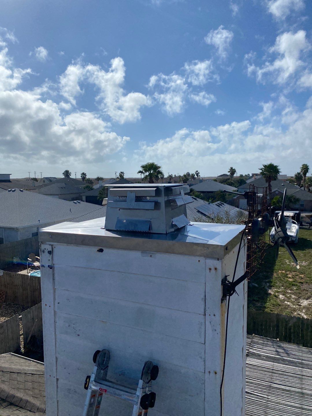 Residential Roofing Repair using Custom Fabricated Stainless Steel by Lighthouse Roofing