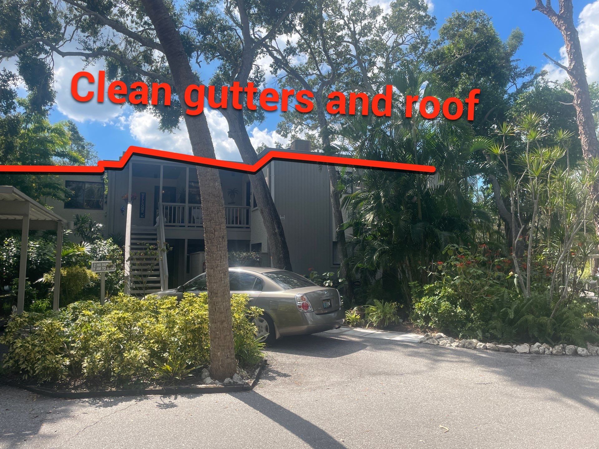 Clean Gutters and Roof in Sarasota FL by Gutter Professors