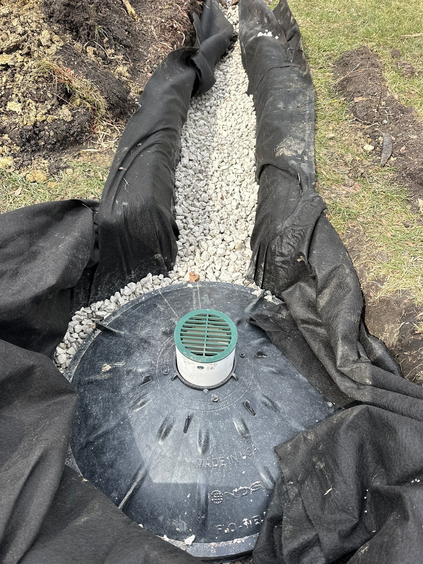 French drain and Sump pump reroute to flo well by A&N