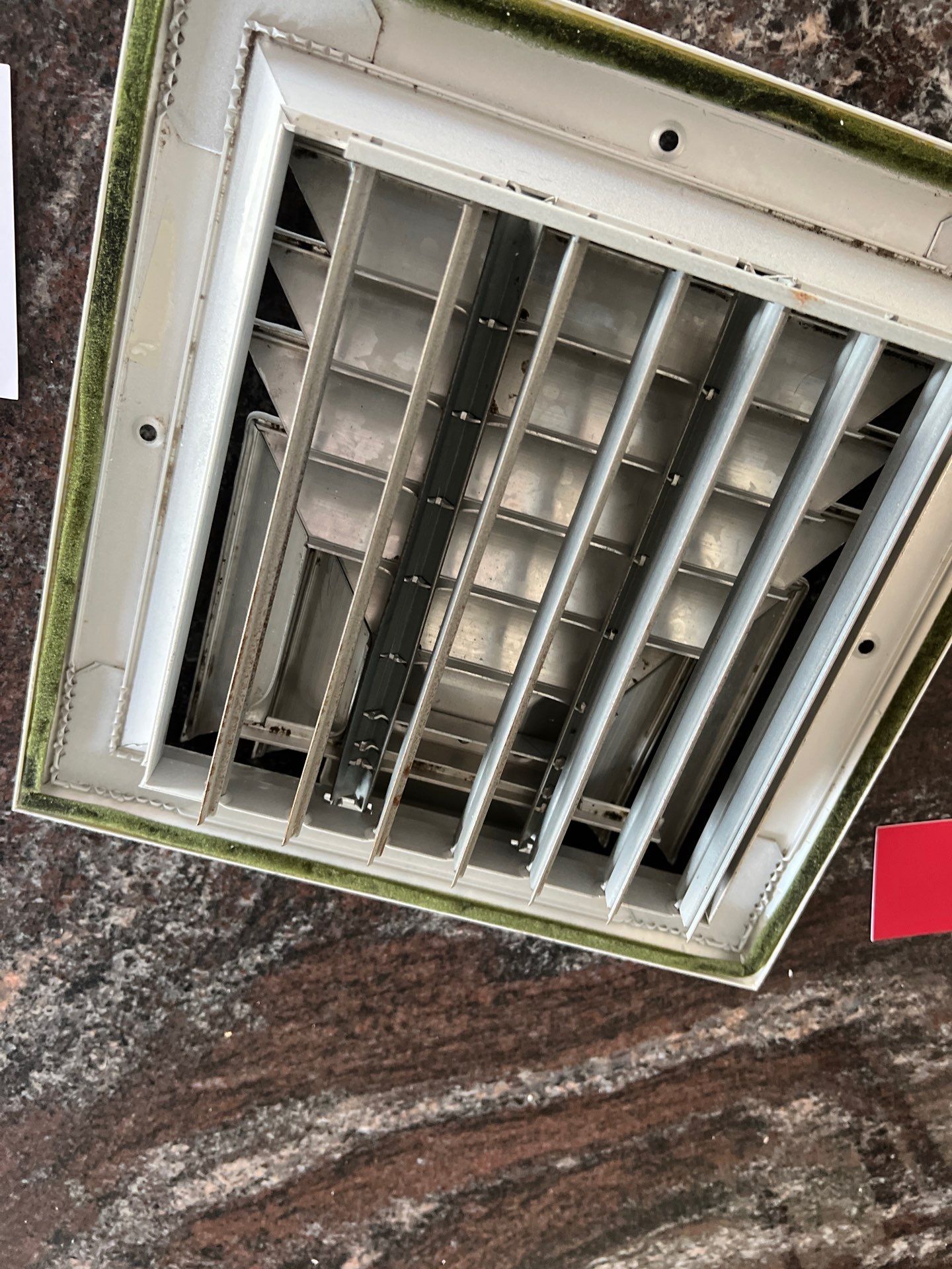Air Duct Cleaning and Suspect Growth Removal Before and After Video/Photos Removal of mechanical component. by All Seasons Air Duct Cleaning 
