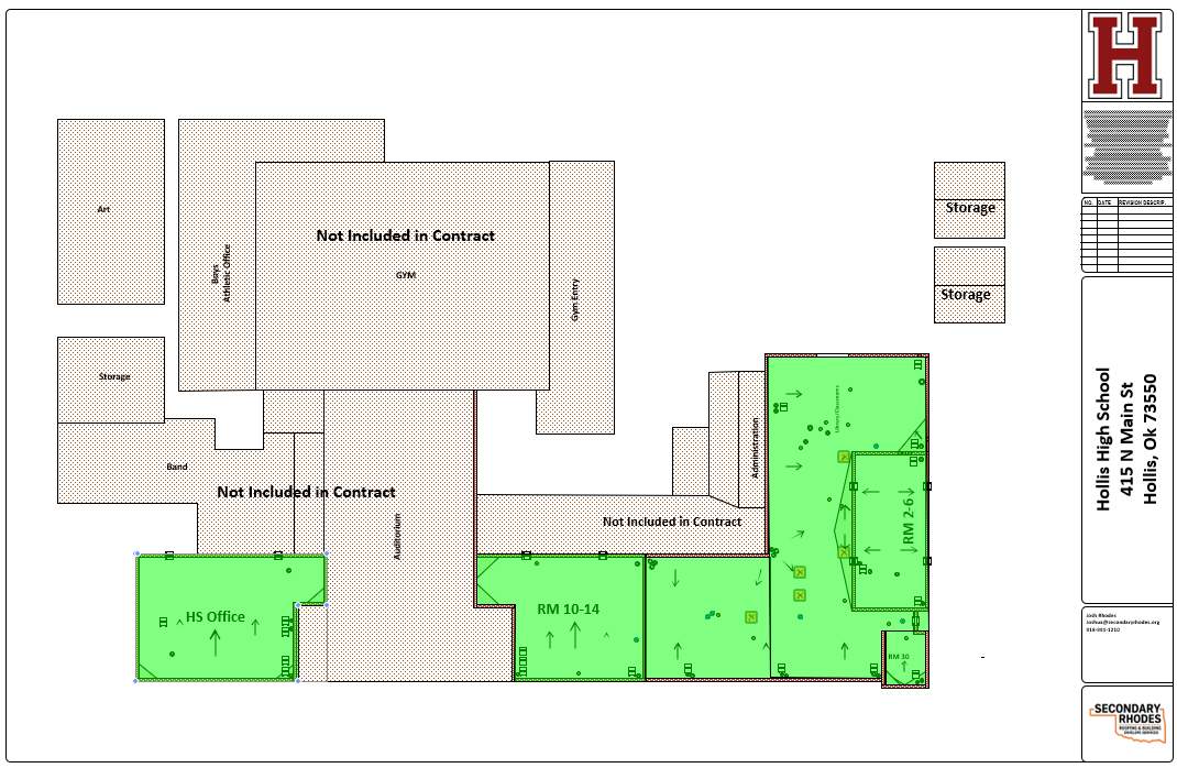 Hollis High School Comprehensive TPO Roof Replacement and Restoration by Secondary Rhodes