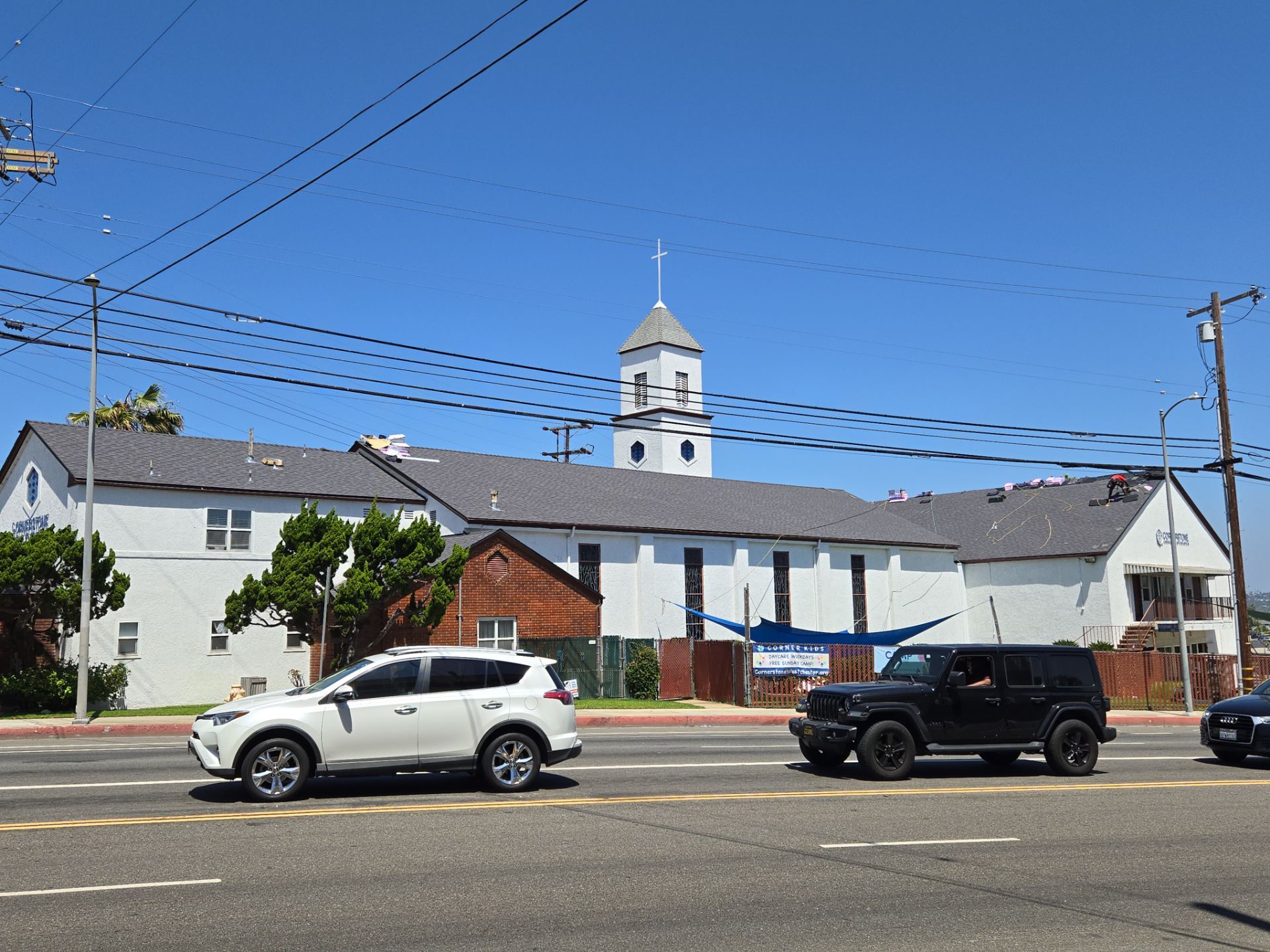 Cornerstone Church Reroof by West Coast Roofing Los Angeles