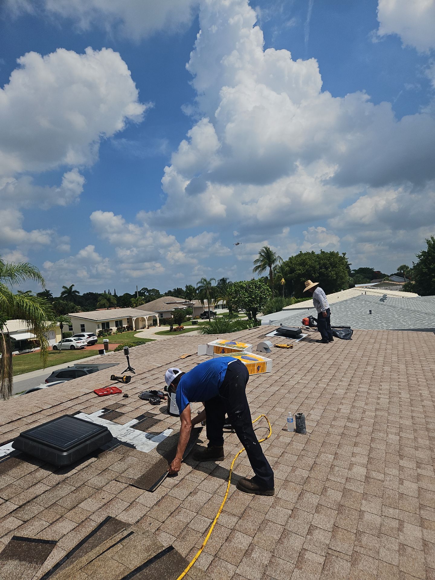 Shingle Roof Replacement and Decking Repair in Boynton Beach by Aastro Roofing