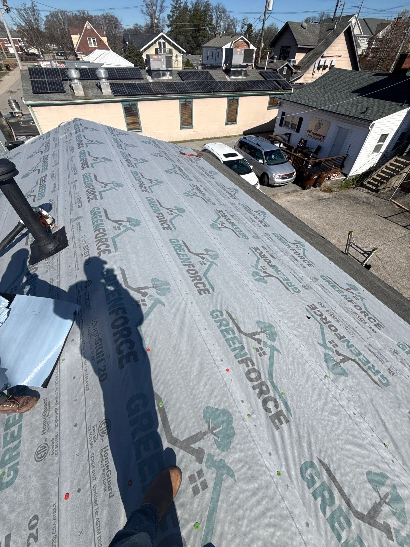 Flat Roof Replacement in Louisville, KY by GreenForce Restoration