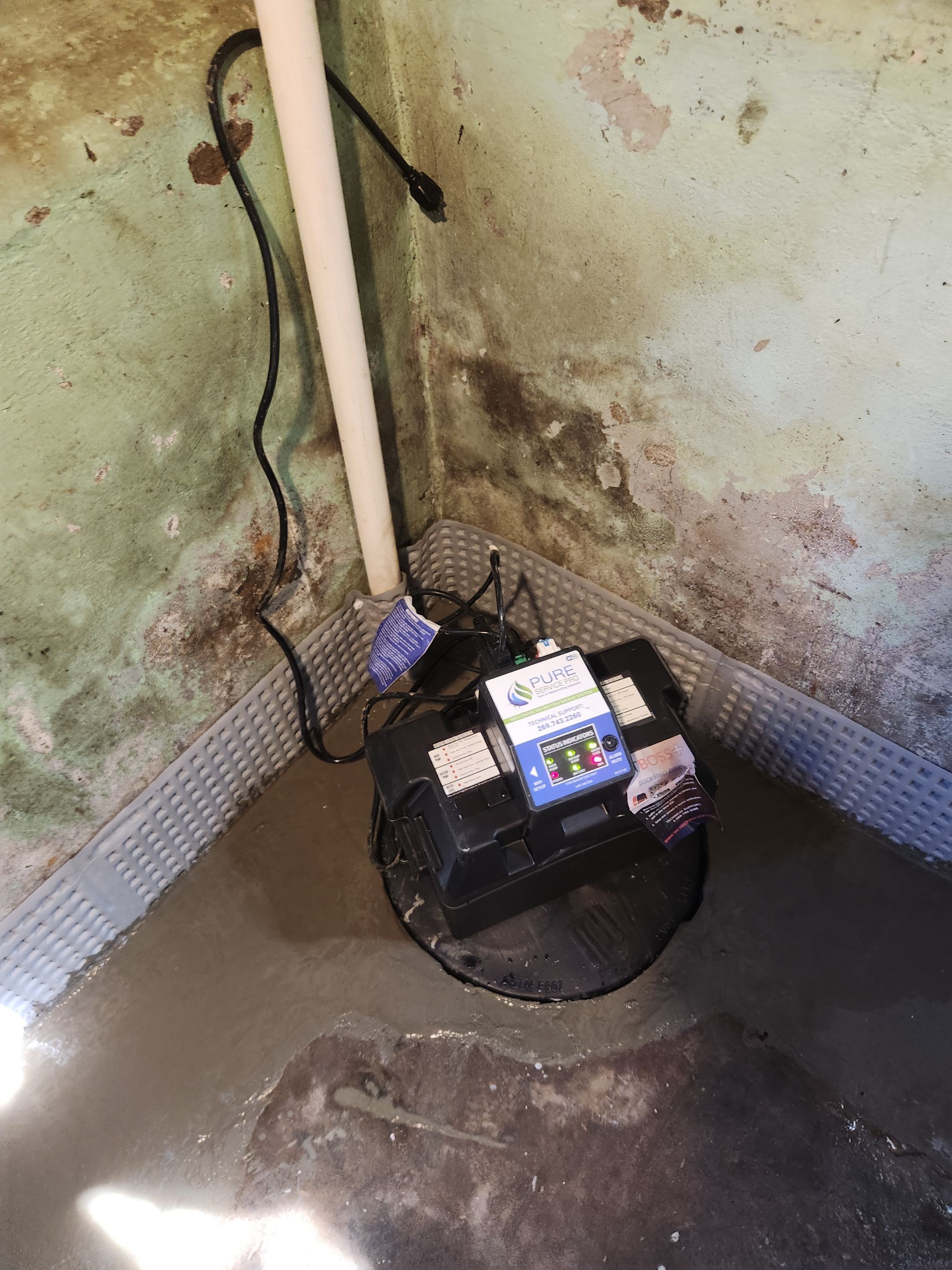 Interior French Drain West Orange NJ by Pure Service Pro, LLC 