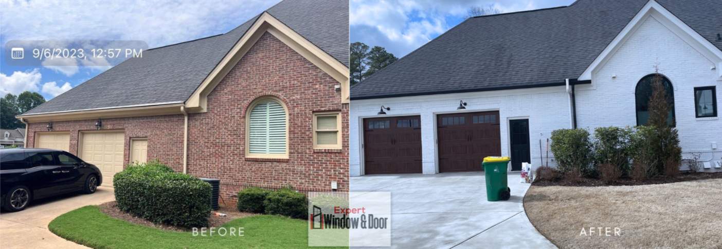 Alpharetta Brick Home Exterior Window & Door Replacement by Expert window & Door