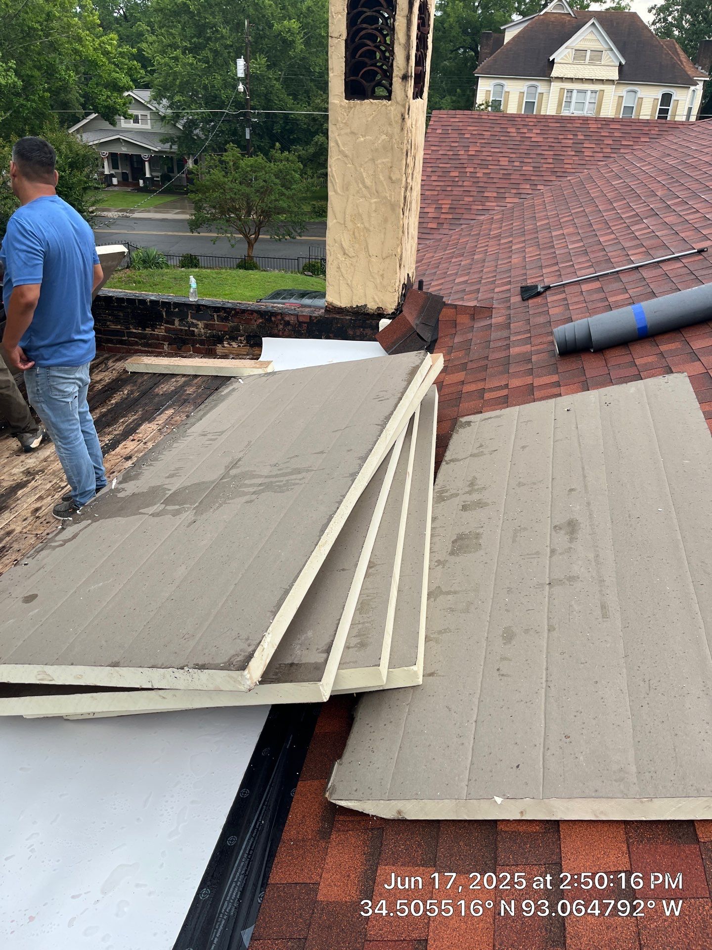 Asphalt Shingle and Flat Roof Replacement in Hot Springs by Temple Roofing and Exteriors