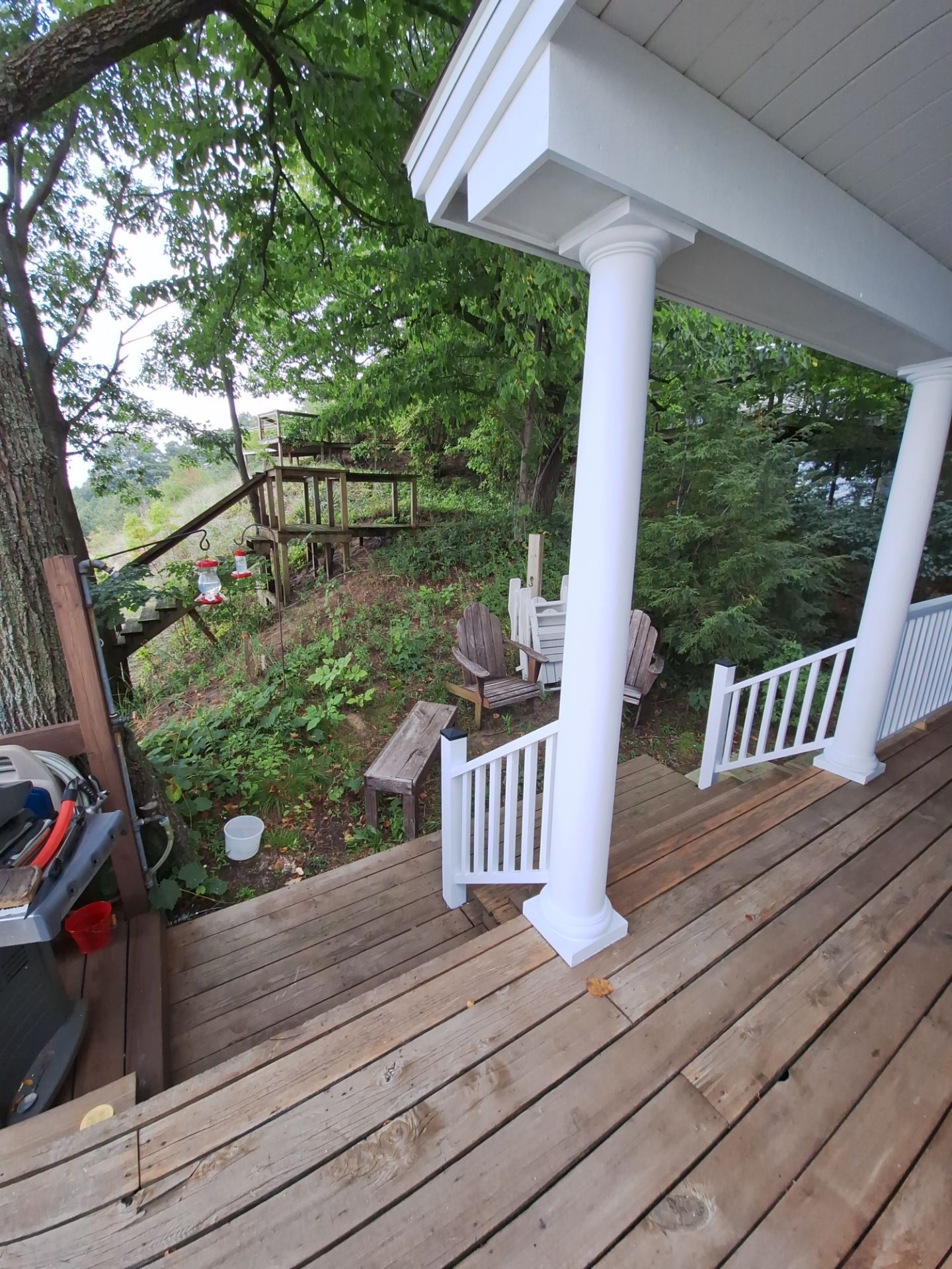 Lakefront Deck Pressure Washing, Exterior Wood Staining, and Painting in West Olive MI by Gordon Painting