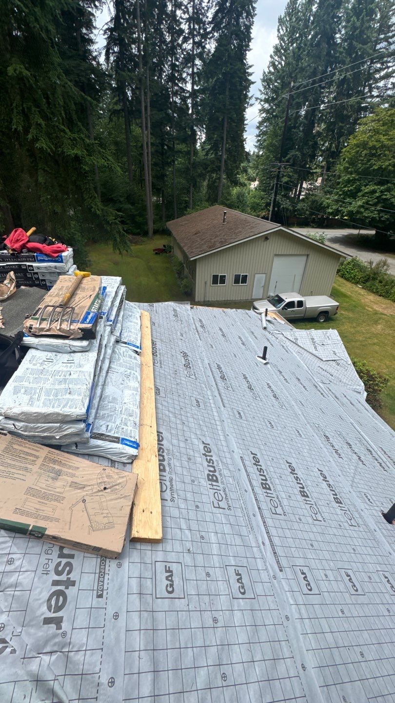 Residential Roofing Installation using GAF HDZ Shingles by Roofing Formula LLC