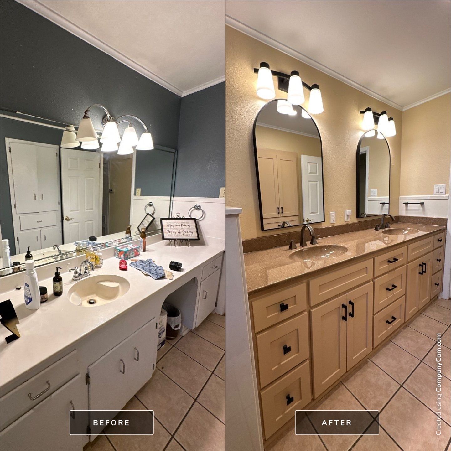Bathroom Remodel using The Onyx Collection by Ekon Bath, LLC