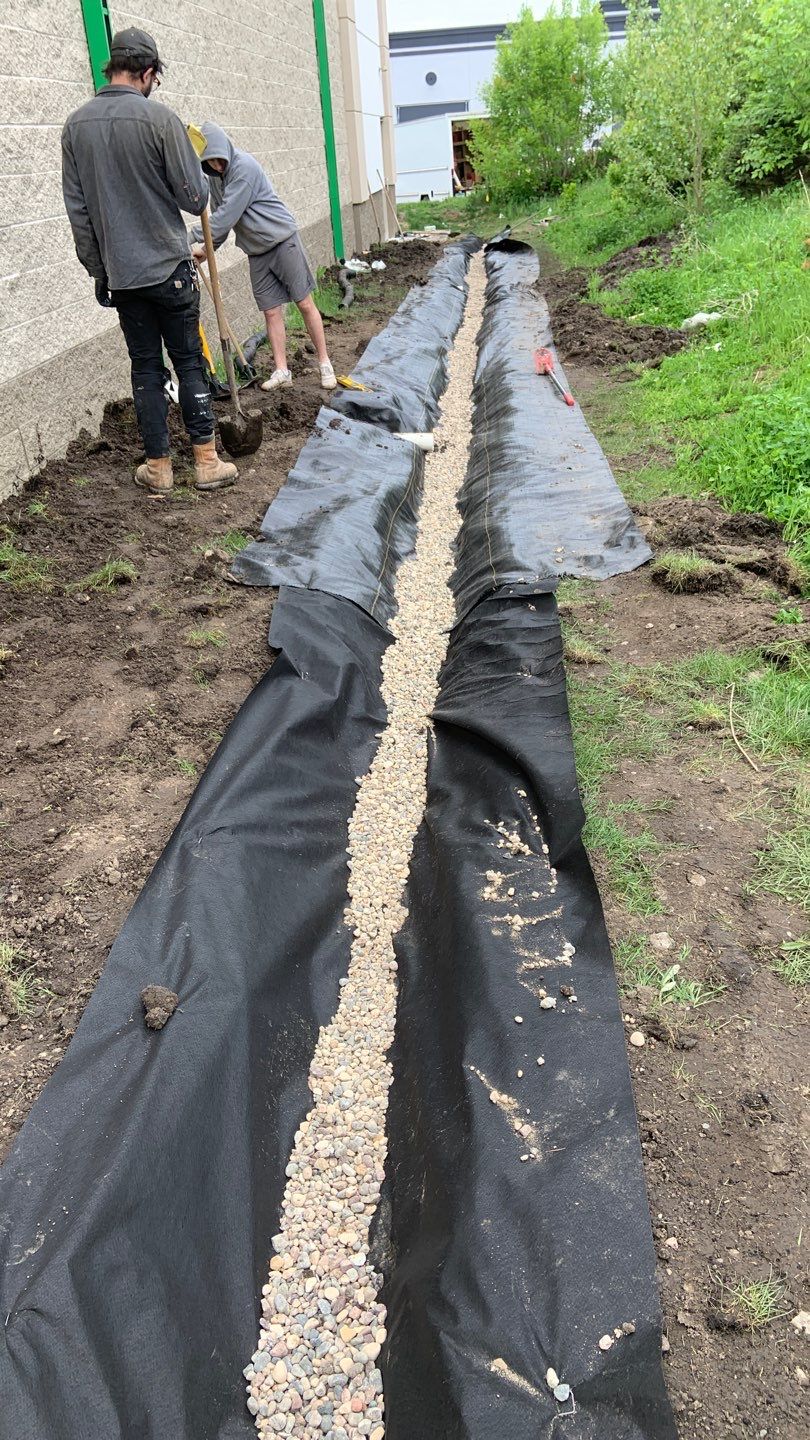 French Drain Installation – Fridley Dollar Tree by Waterproofing Northeast