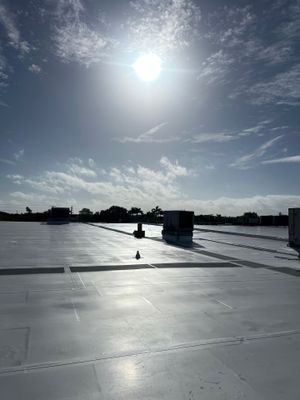 Commercial Re-Roof using GAF TPO