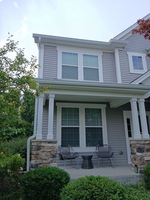 seamless aluminum gutter install in Island Lake, IL (After)