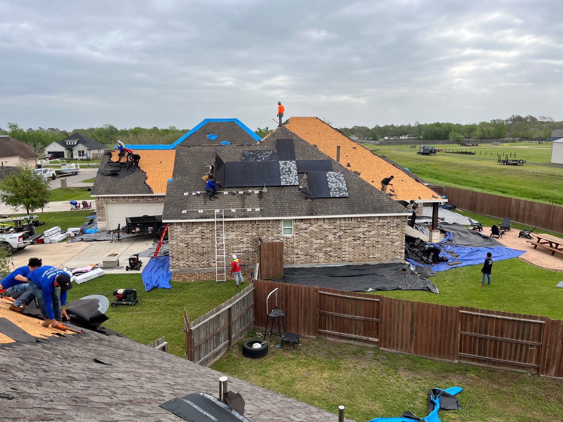 Hail Damage using Owen's Corning Duration (Lifetime) Shingles by Roof Repair Services LLC