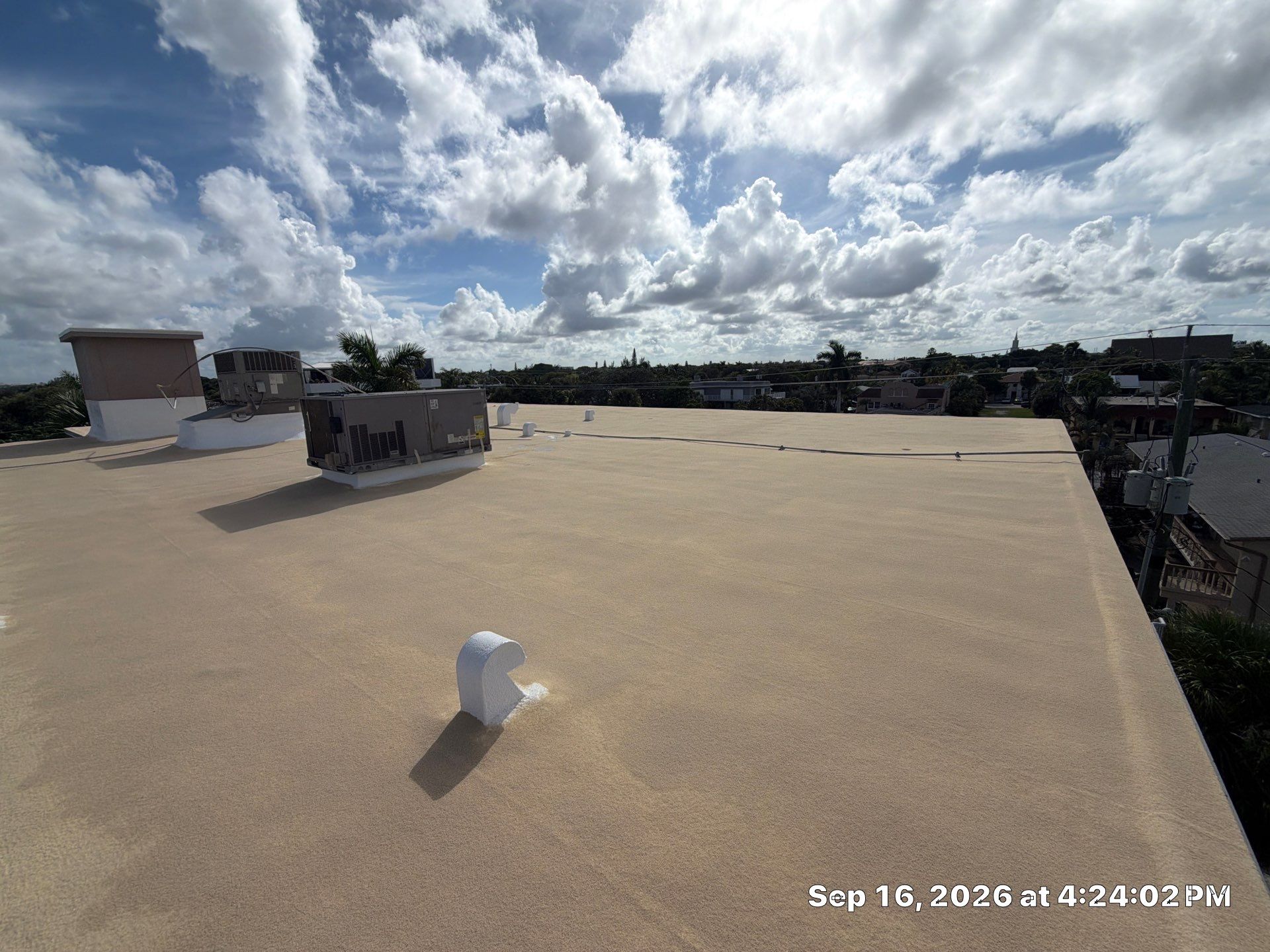 Commercial Roof Restoration for Lake Worth Beach Flat Roof Project by Roof King LLC