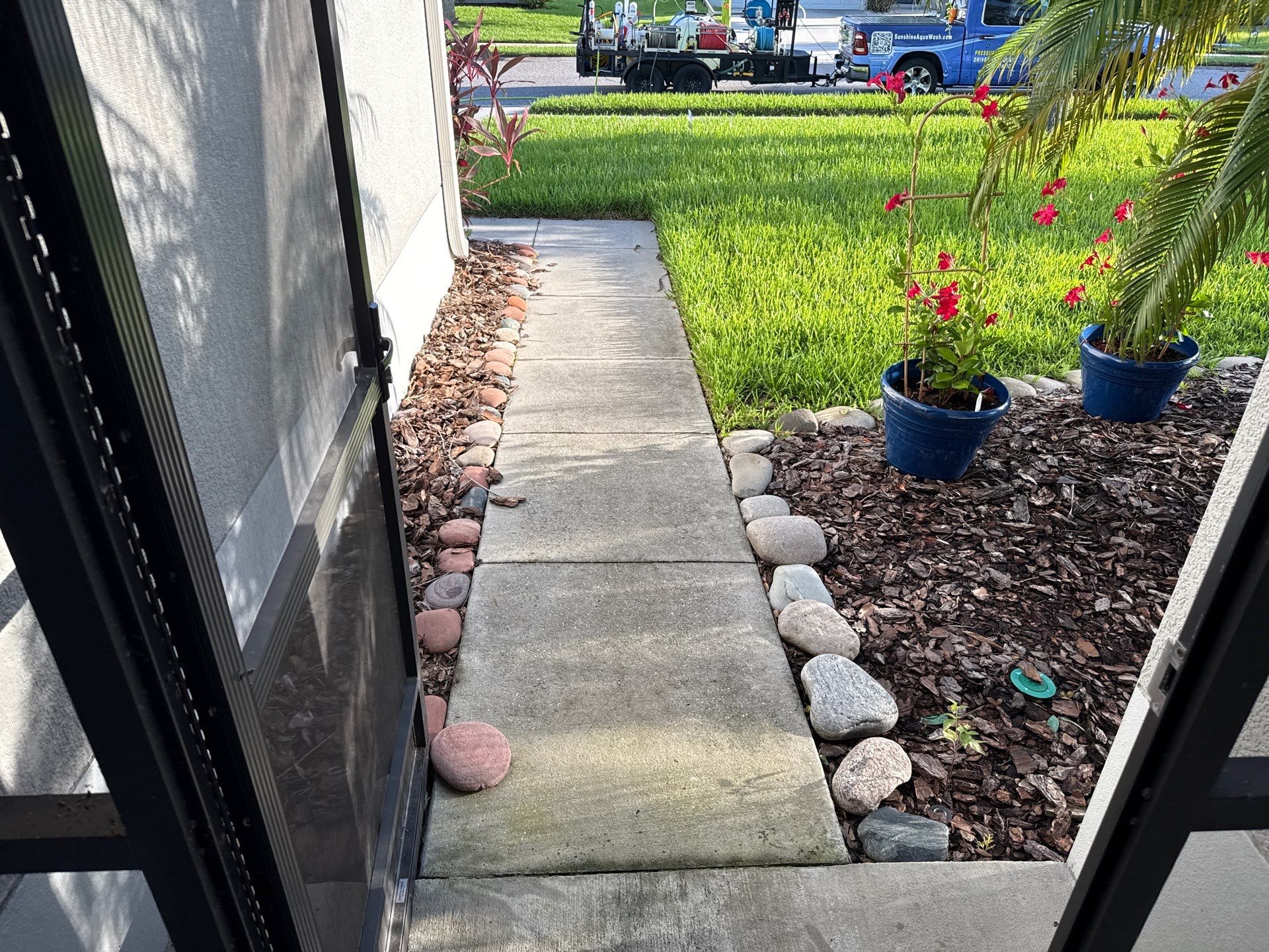 Complete House & Concrete Cleaning in Harrison Ranch Community – Parrish, FL by Sunshine AquaWash