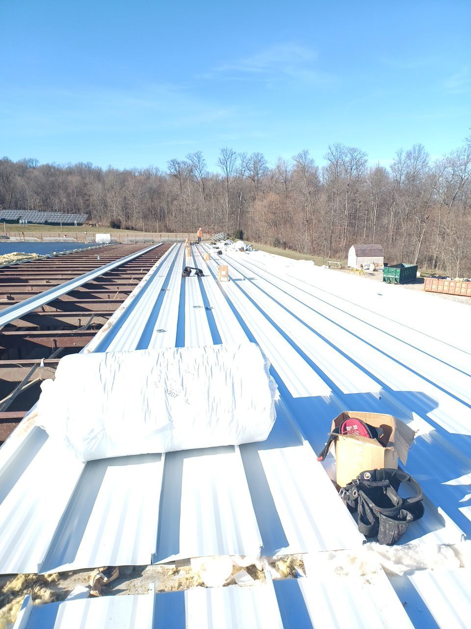 Commercial Roofing Installation using 24 Guage Double Lock Standing Seam by Legacy Roofing & Solar