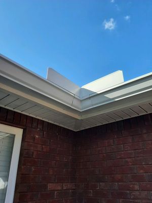 Gutter Installation using White K-Style Seamless Gutters