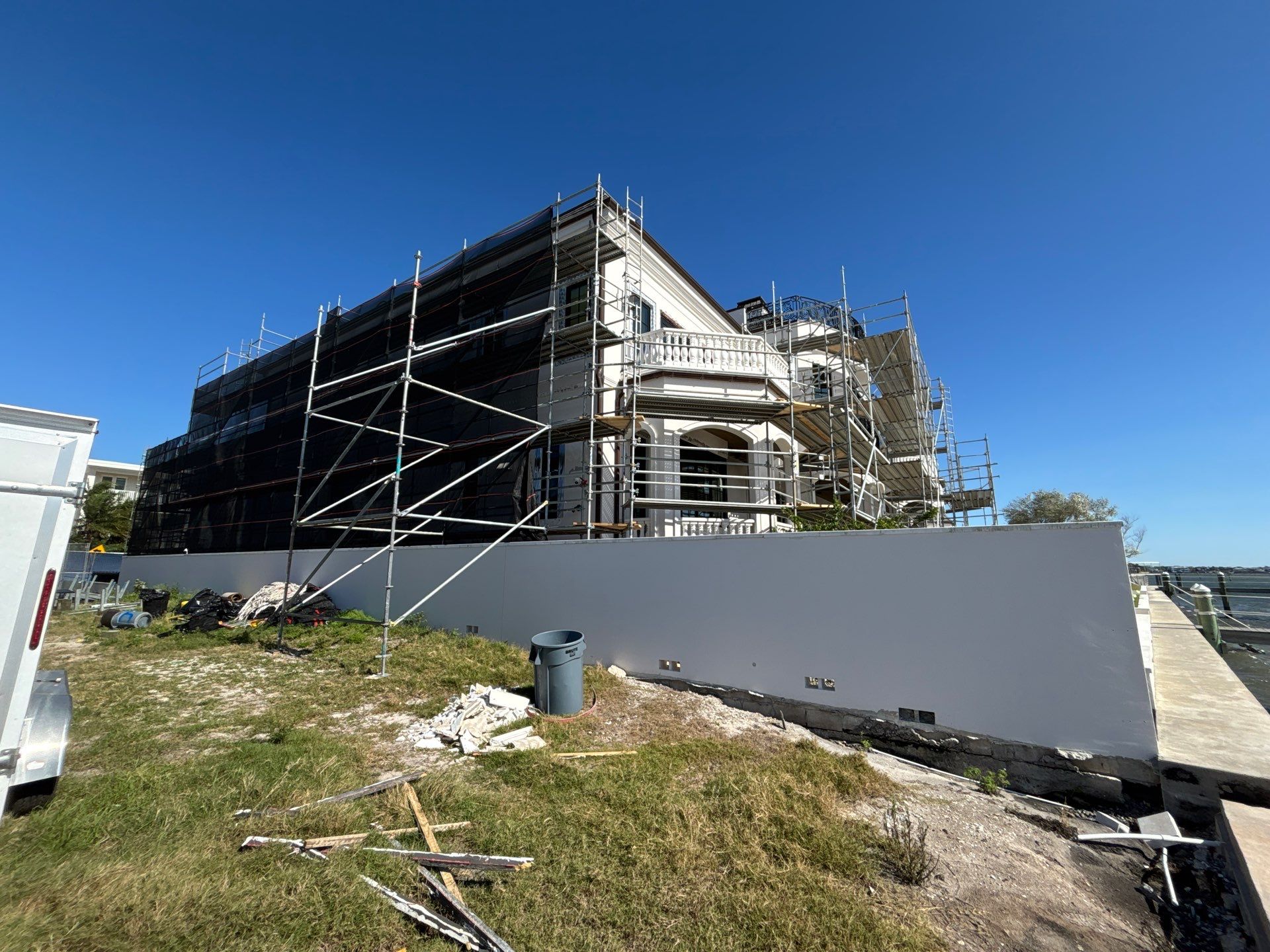 Gutter Installation using Half Round Seamless Gutters in Tampa FL by Gutter Professors