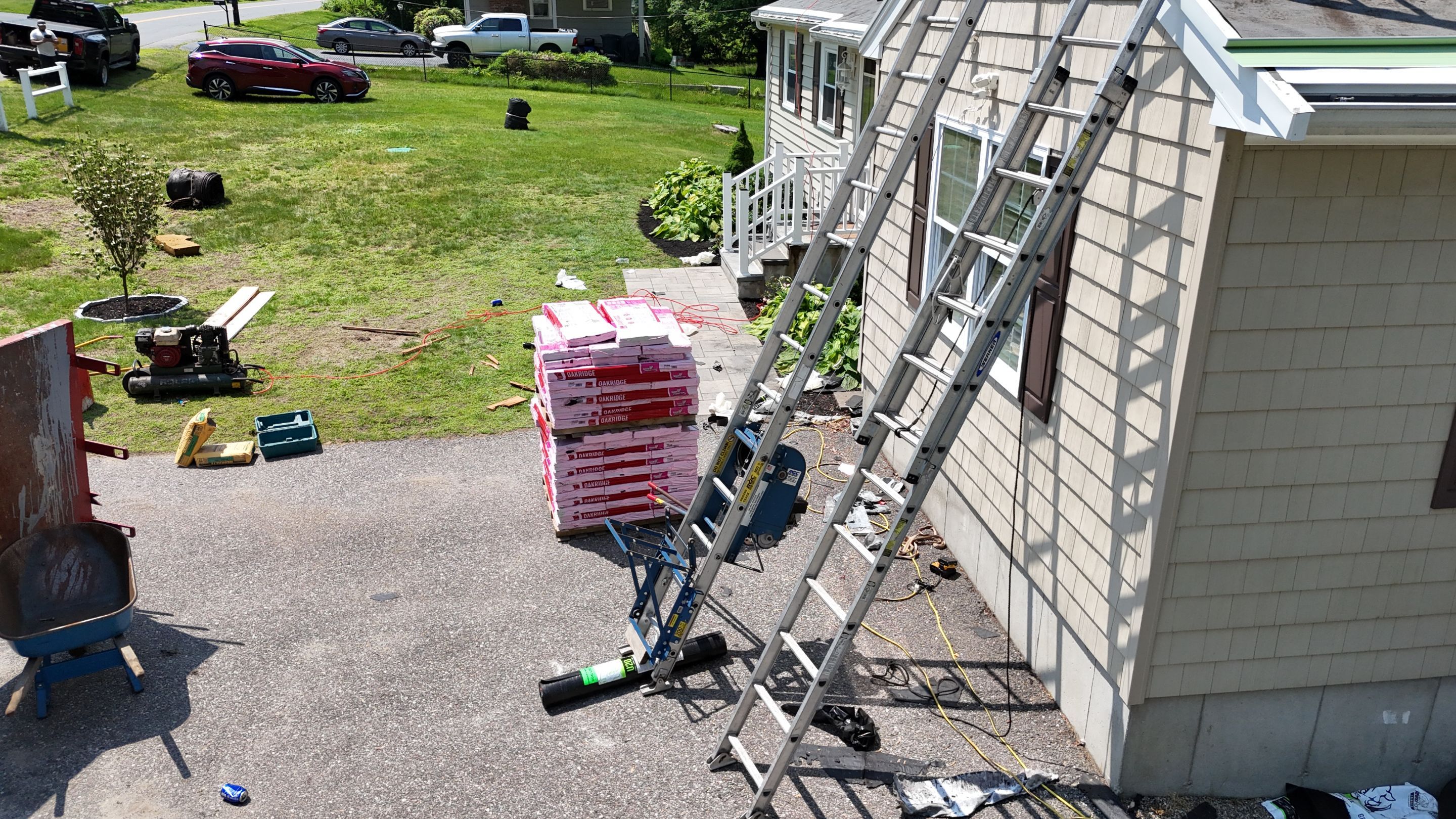 Full Roof Replacement & Chimney Repair – Onyx Black, MA by Mighty Dog Roofing of Greater Middlesex County
