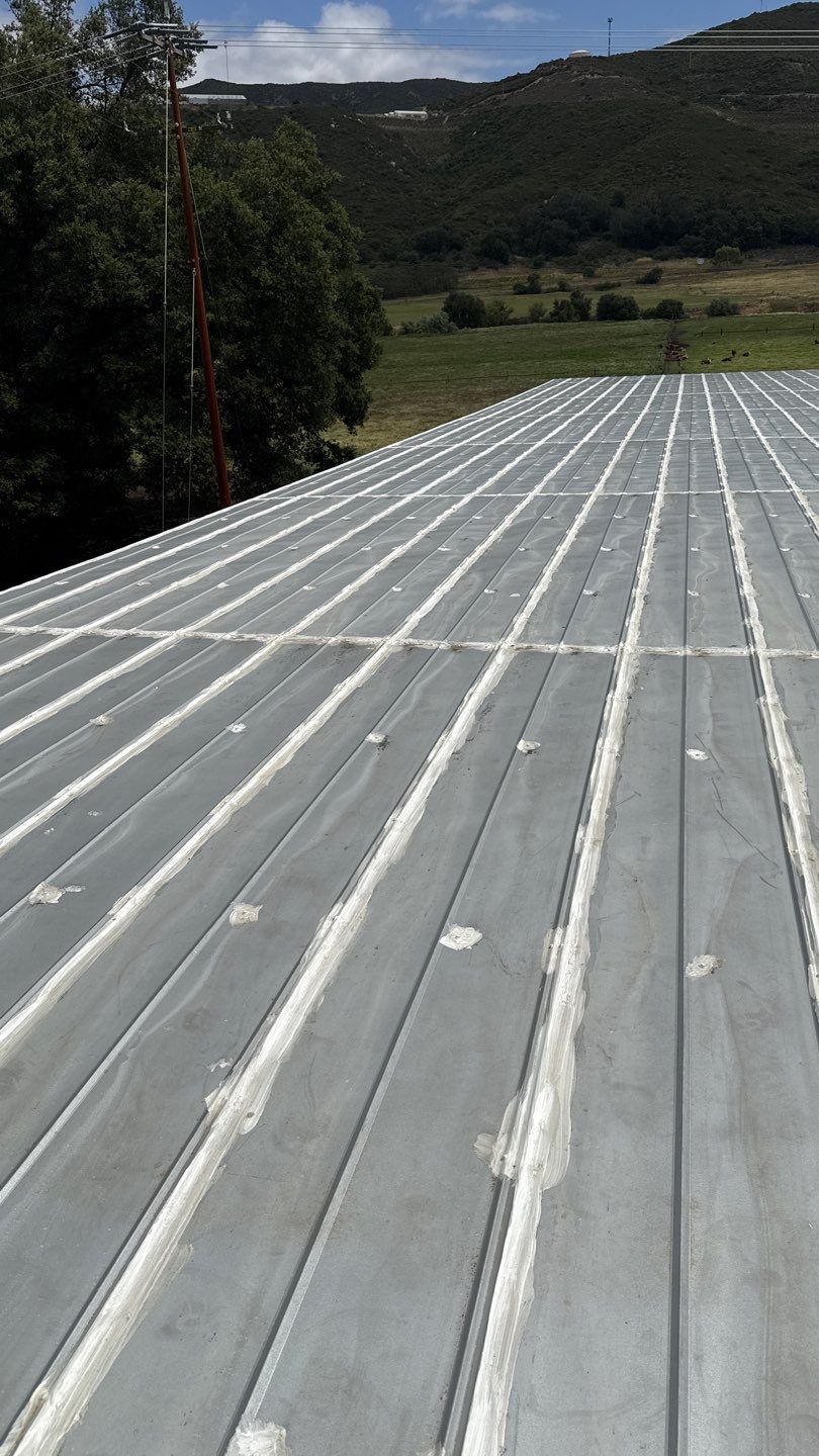 Metal Roof Silicone Coating and Structural Repair in San Ysabel by Reliable Roofing San Diego Inc.