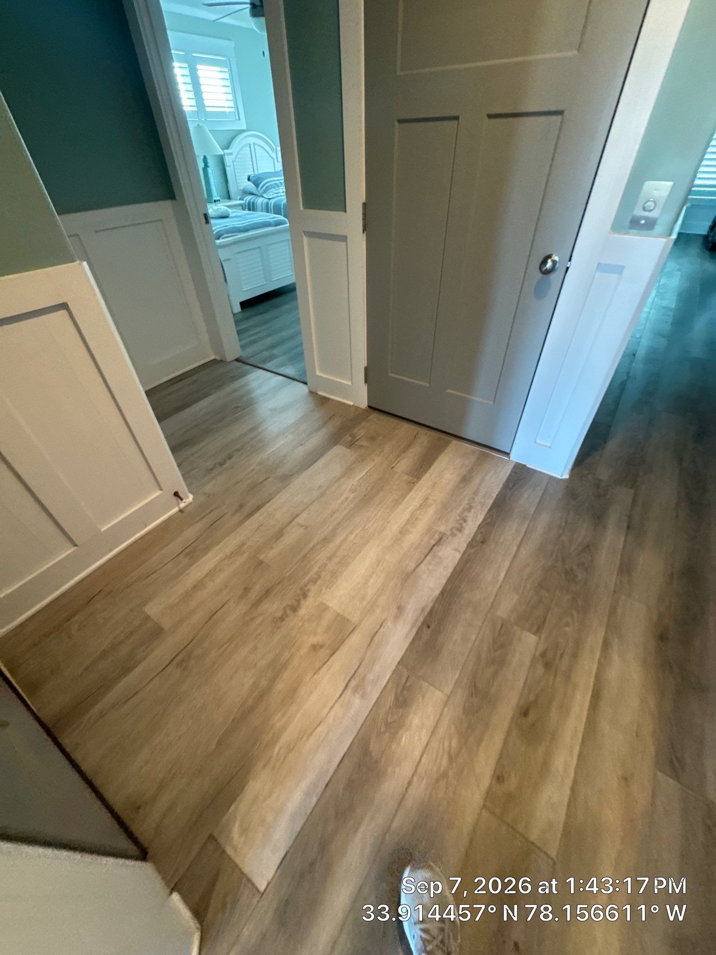 Entryway Flooring Replacement and Subfloor Repair in Oak Island, NC