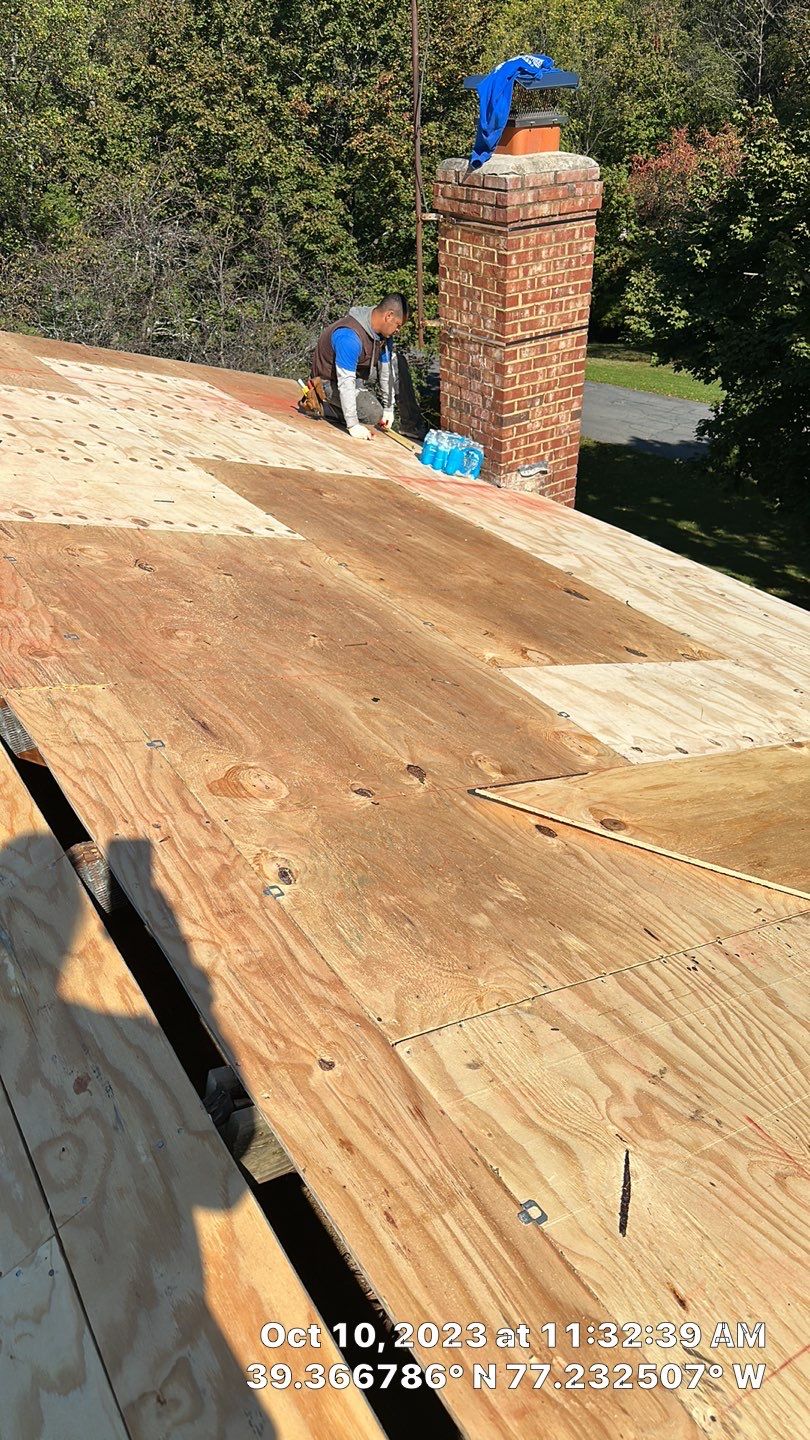 Residential Roofing Installation using Atlas Pinnacle Pristine Pewter Architectural Shingles by Frederick Roof Repair