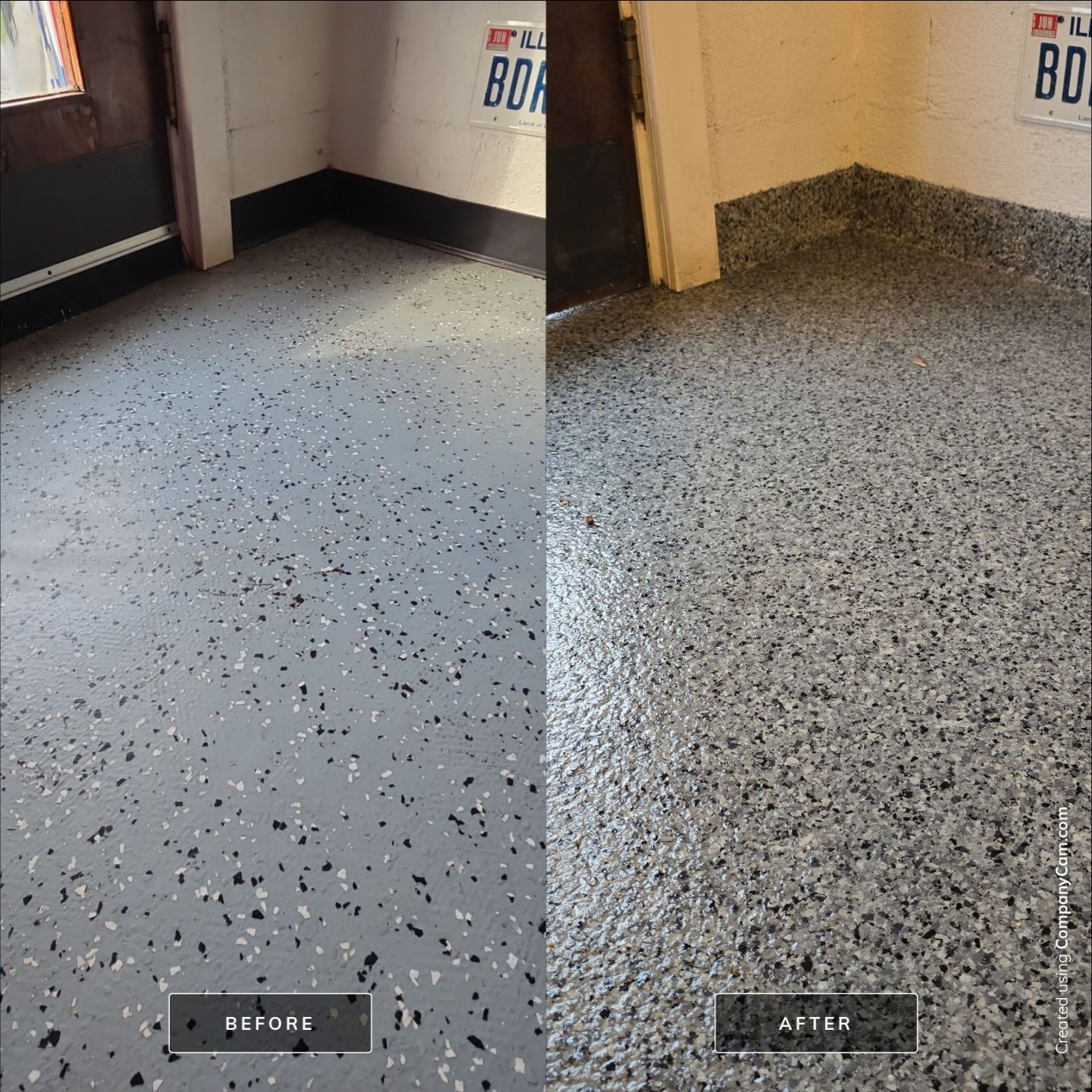 Check it out! Steelwheel Corner gets a new floor! by Elite Floor Solutions