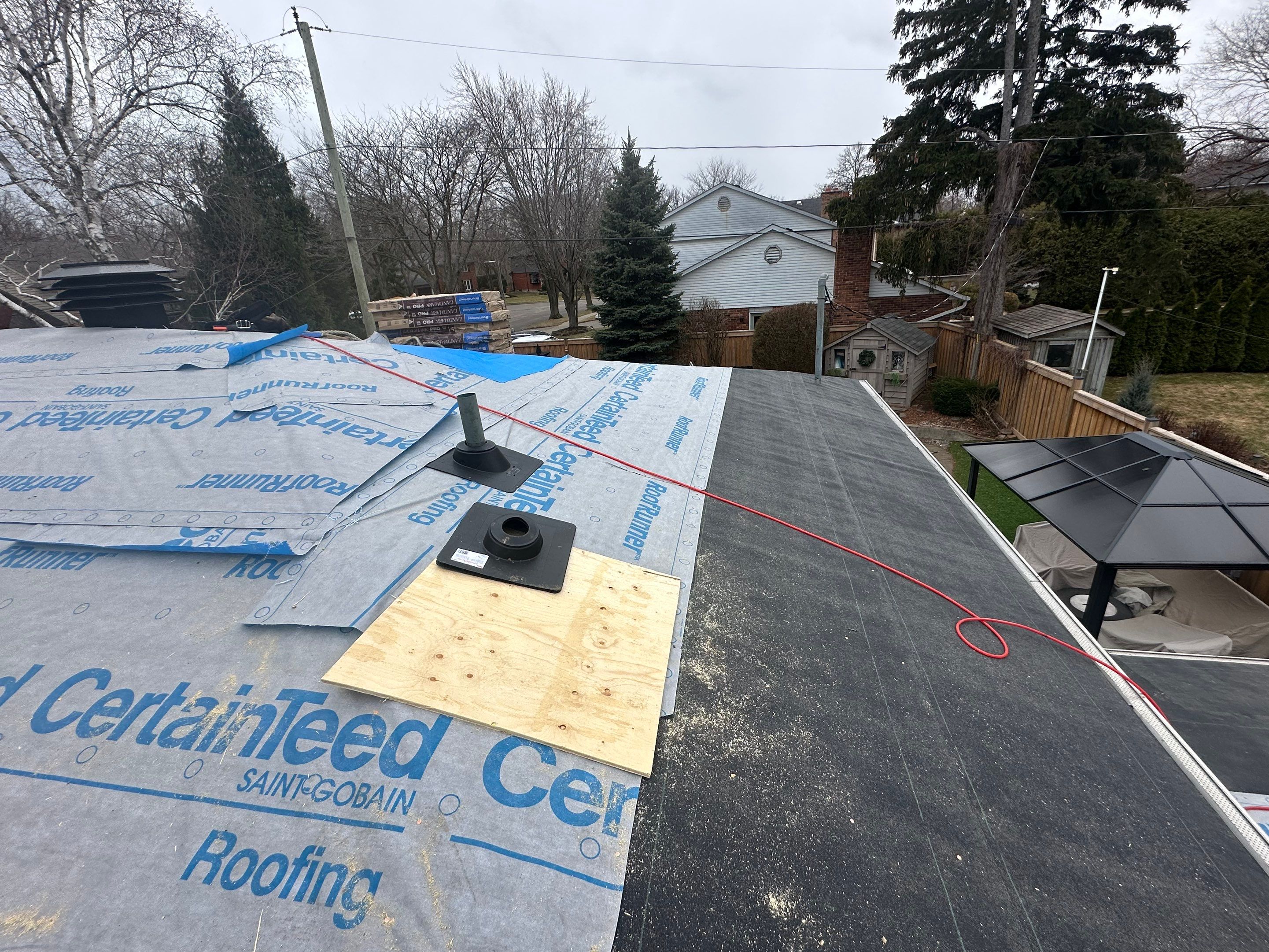 Project in Burlington by The Roofing Crew